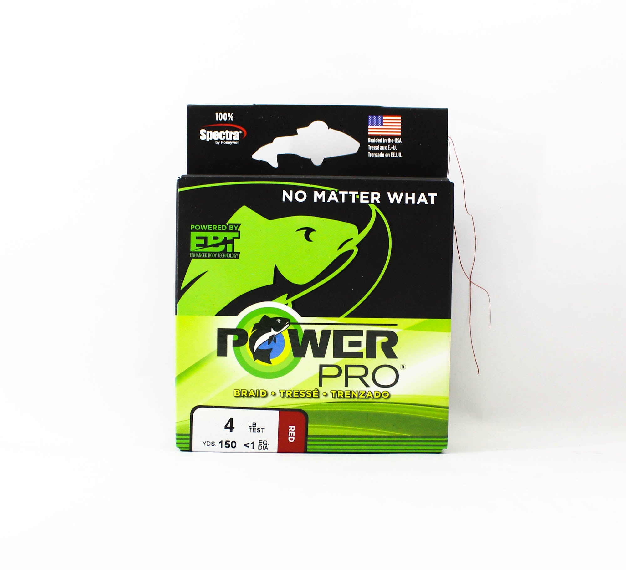 Power Pro Braided Spectra Line 4lb x 150yds Red (7657)