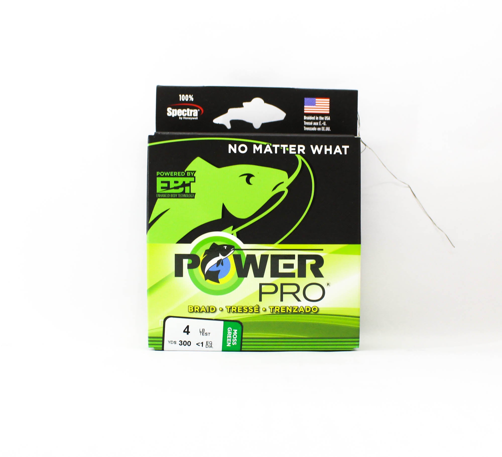 Power Pro Braided Spectra Line 4lb x 300yds Green (7688)