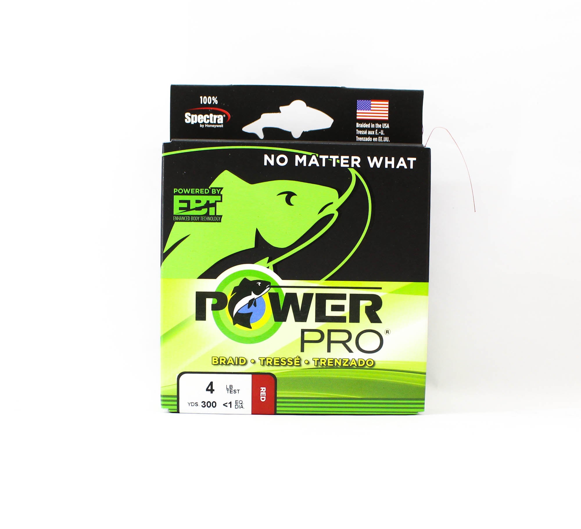 Power Pro Braided Spectra Line 4lb x 300yds Red (7695)