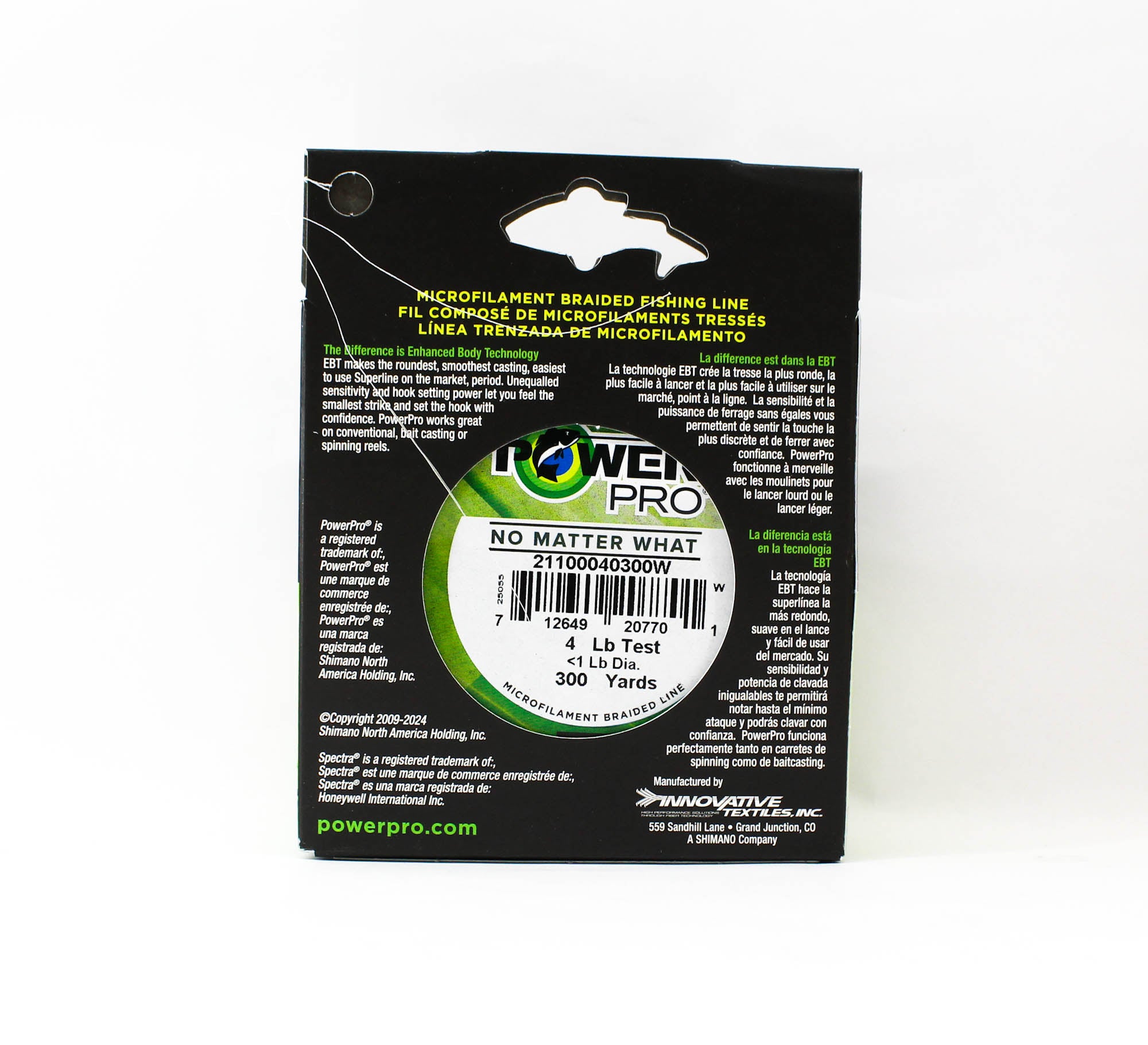 Power Pro Braided Spectra Line 4lb x 300yds White (7701)