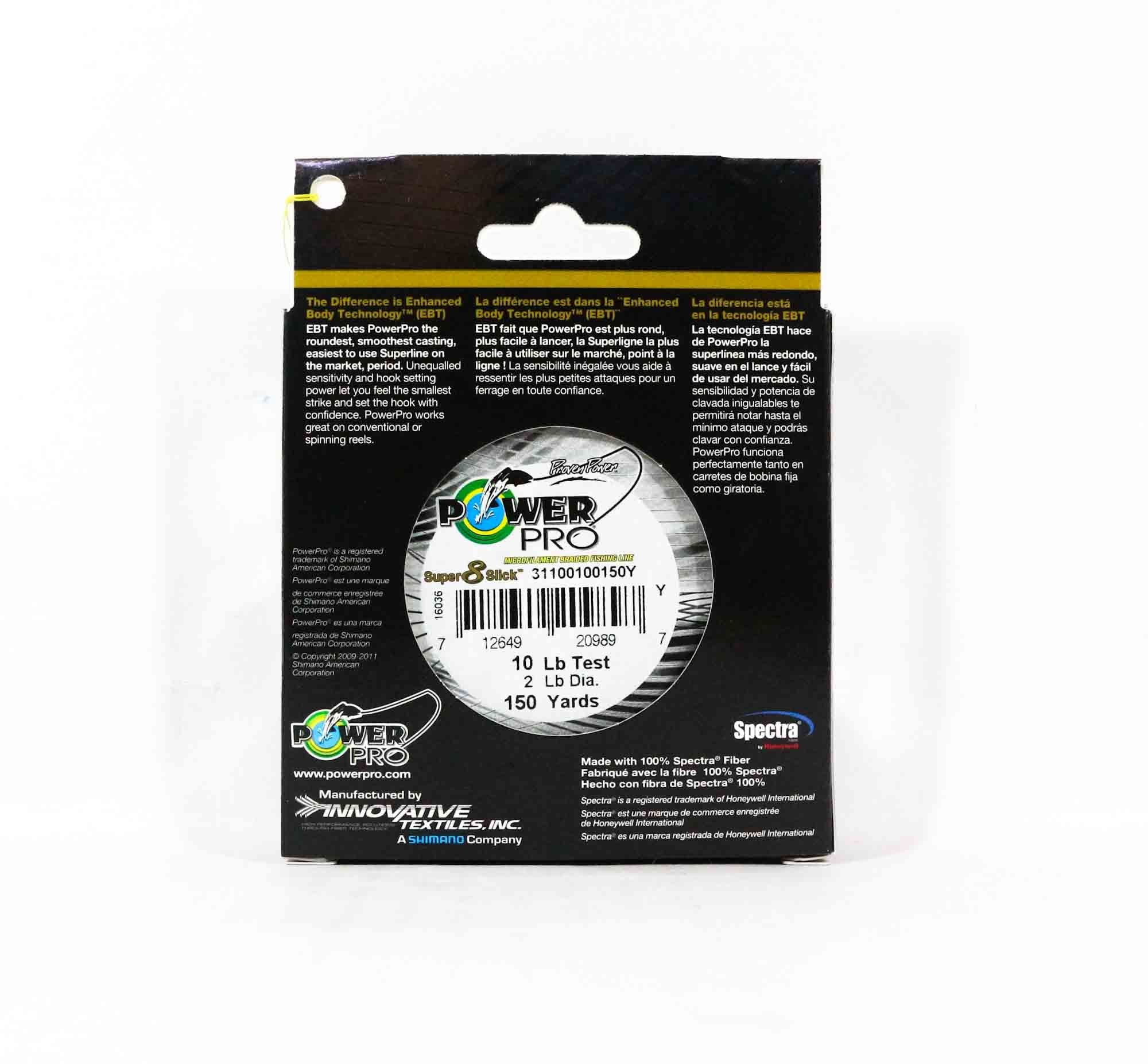 Power Pro Super 8 Slick Spectra Line 10lb by 150yds Brown (0374)