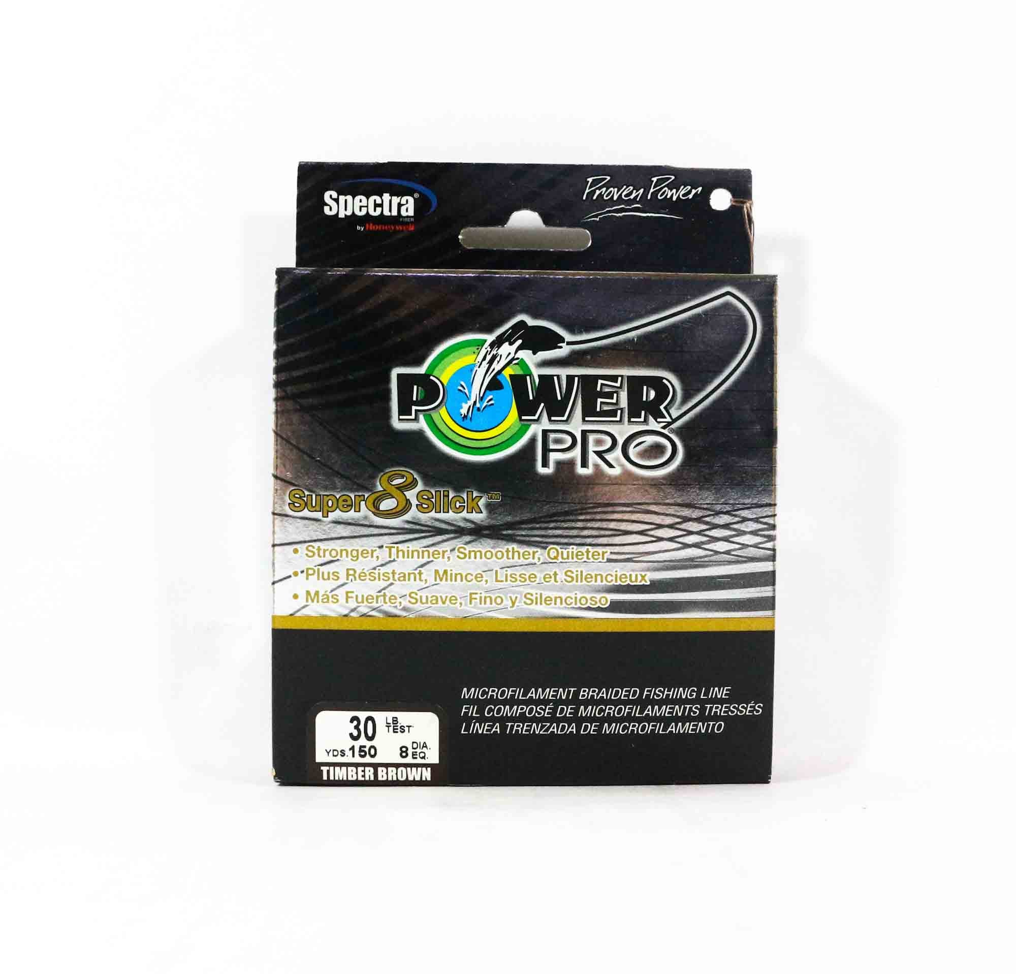 Power Pro Super 8 Slick Spectra Line 30lb by 150yds Brown (0404)