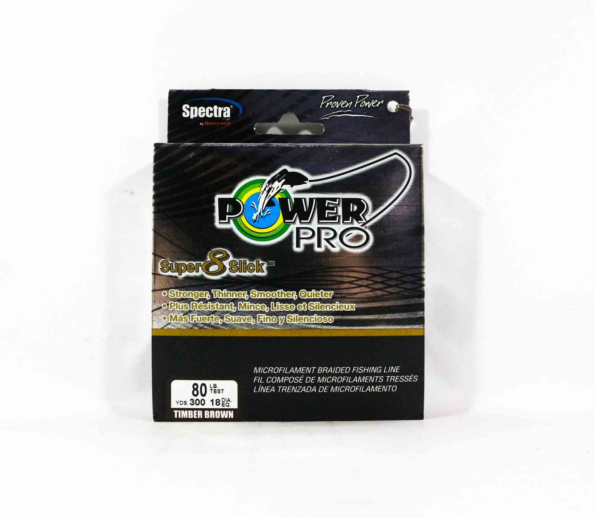 Power Pro Super 8 Slick Spectra Line 80lb by 300yds Brown (0527)