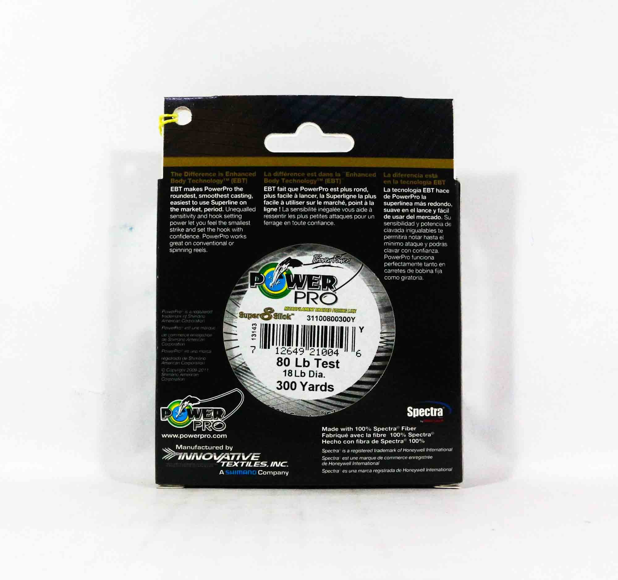 Power Pro Super 8 Slick Spectra Line 80lb by 300yds Brown (0527)