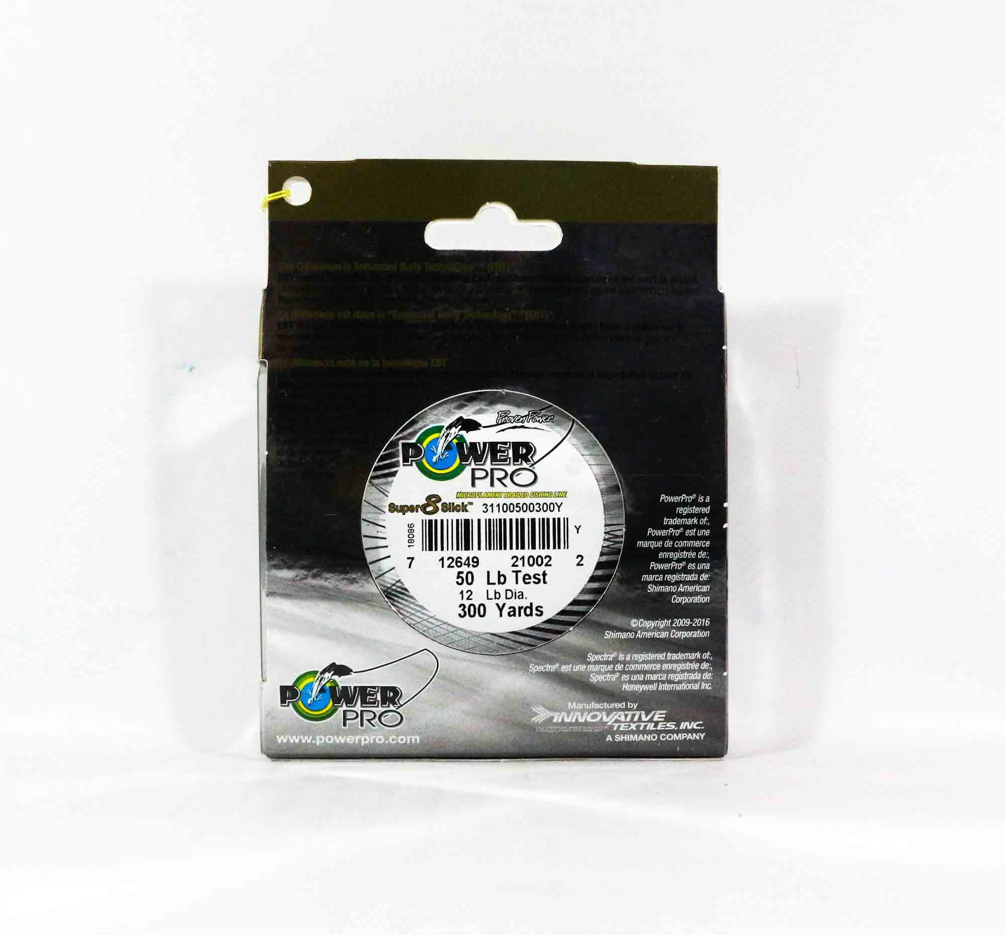 Power Pro Super 8 Slick Spectra Line 50lb by 300yds Green (0749)
