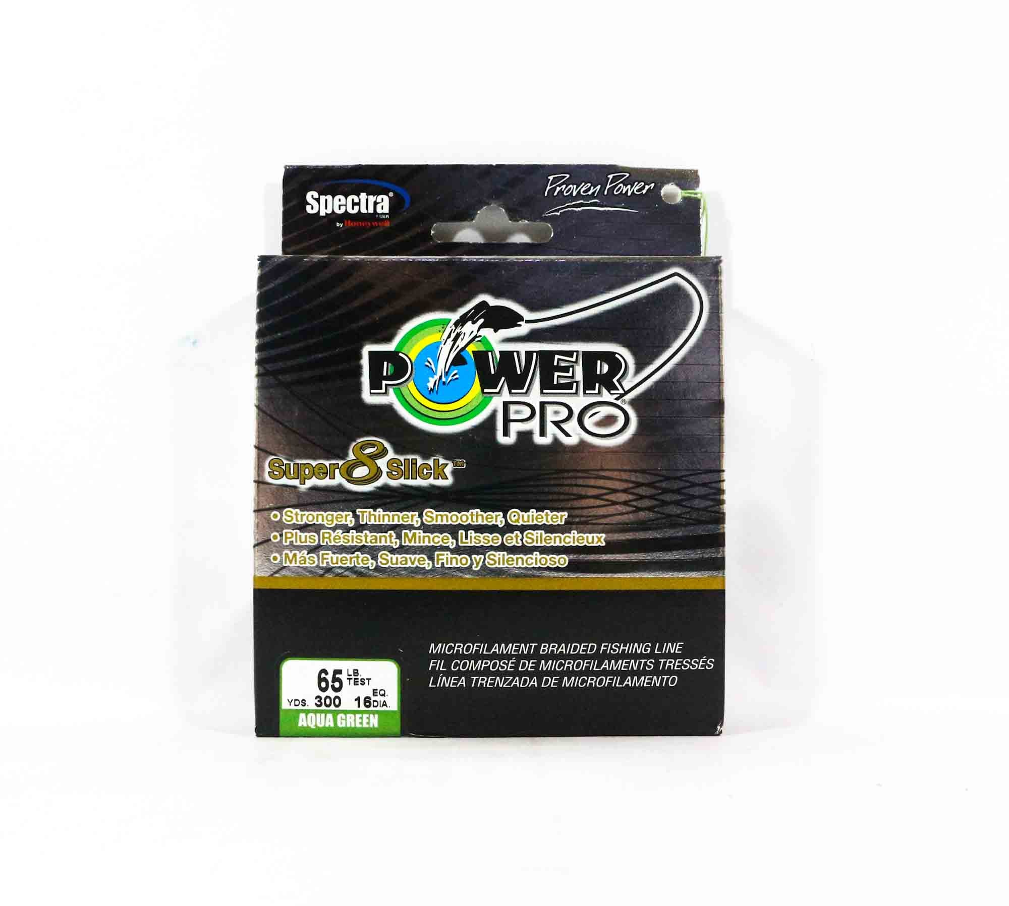 Power Pro Super 8 Slick Spectra Line 65lb by 300yds Green (0756)