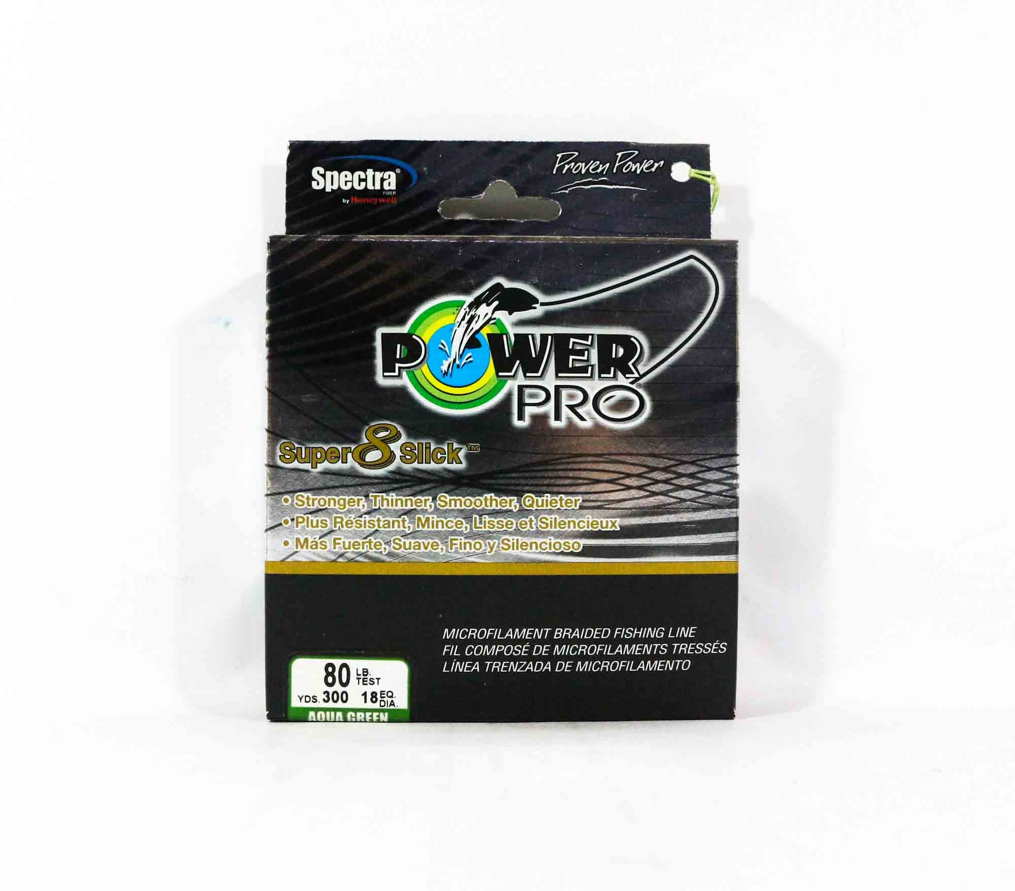 Power Pro Super 8 Slick Spectra Line 80lb by 300yds Green (0763)