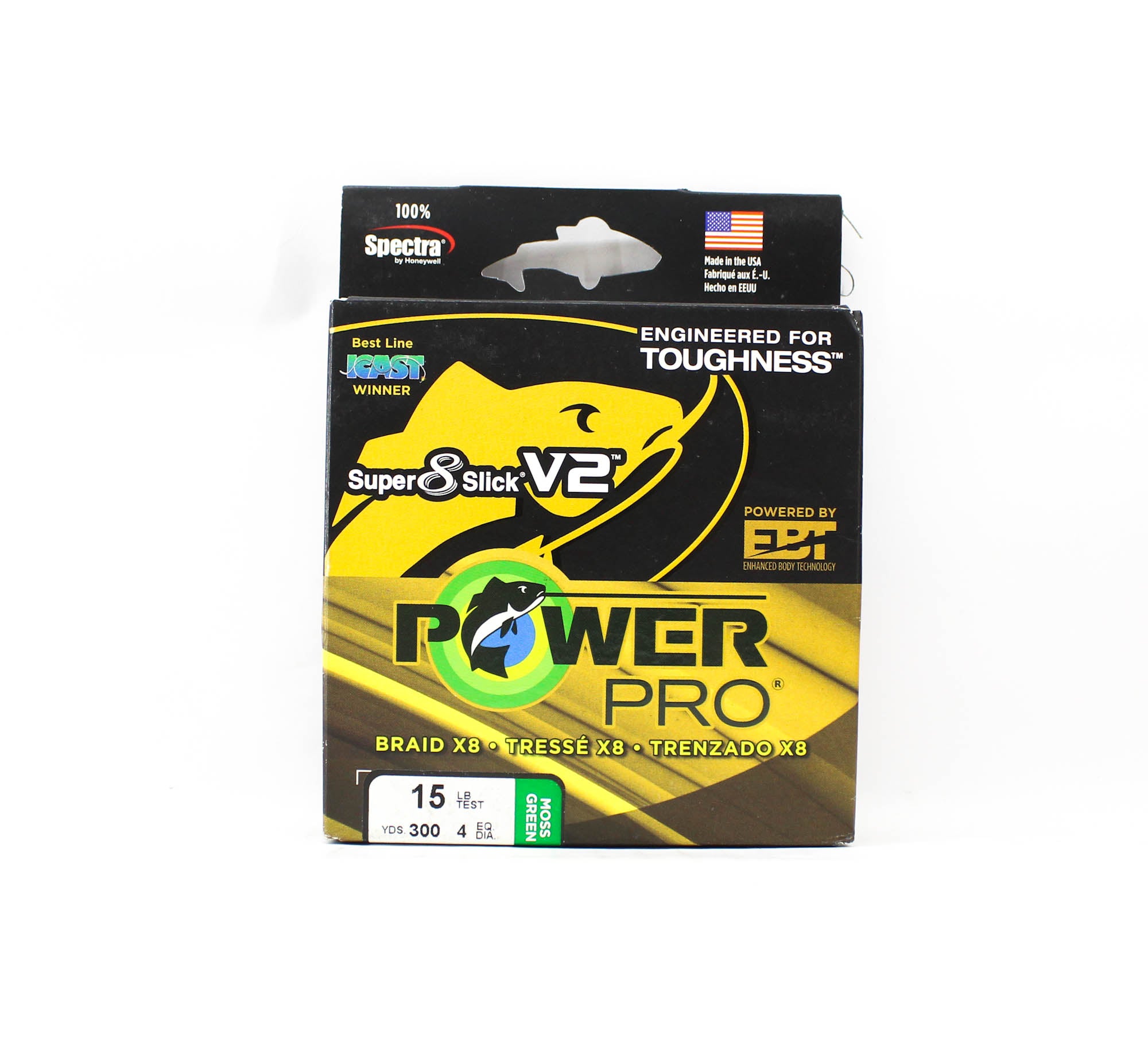 Power Pro Super 8 Slick Version 2 Spectra Line 15lb x 300yds Green (7908)