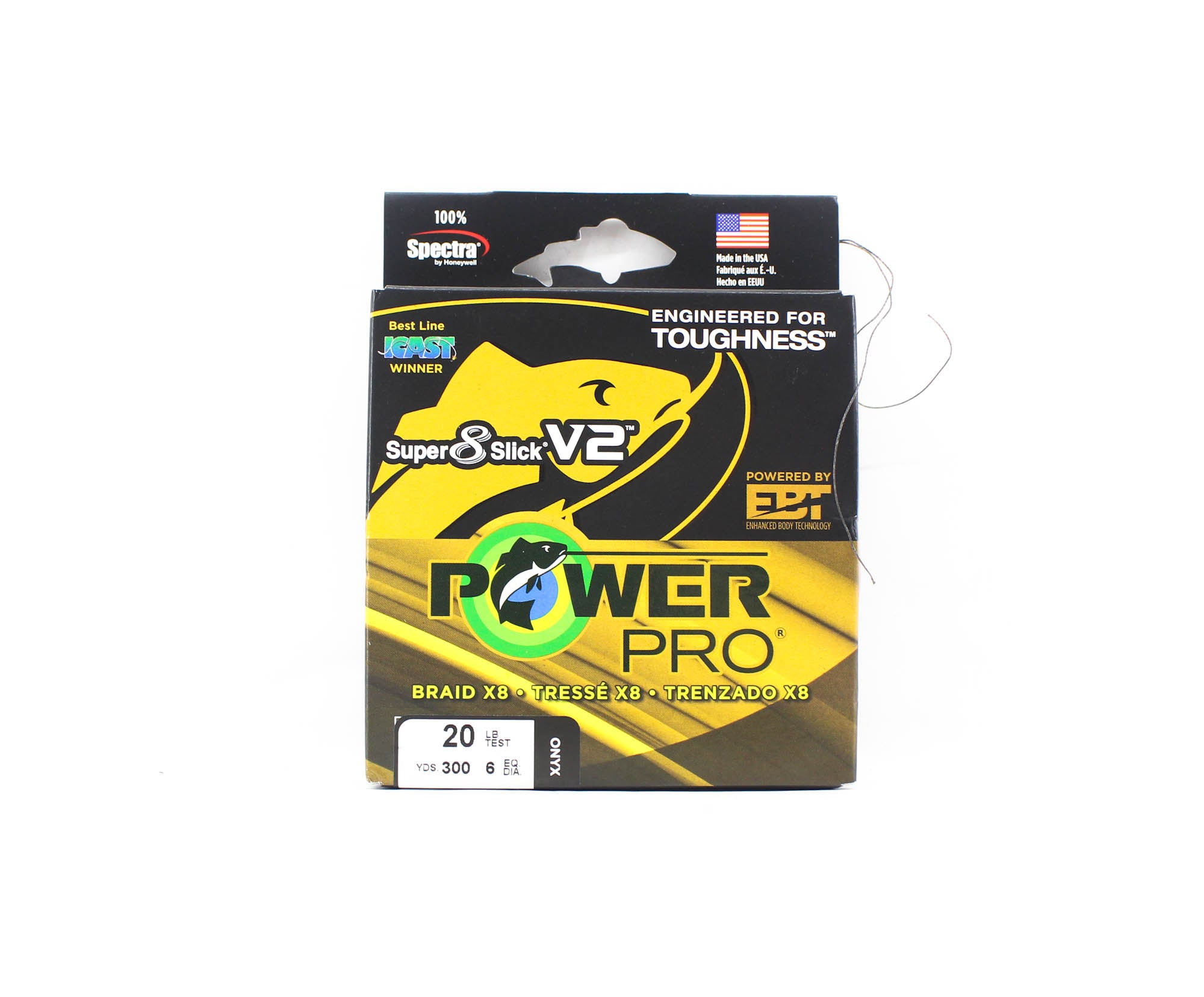 Power Pro Super 8 Slick Version 2 Spectra Line 20lb by 300yds Onyx (8073)