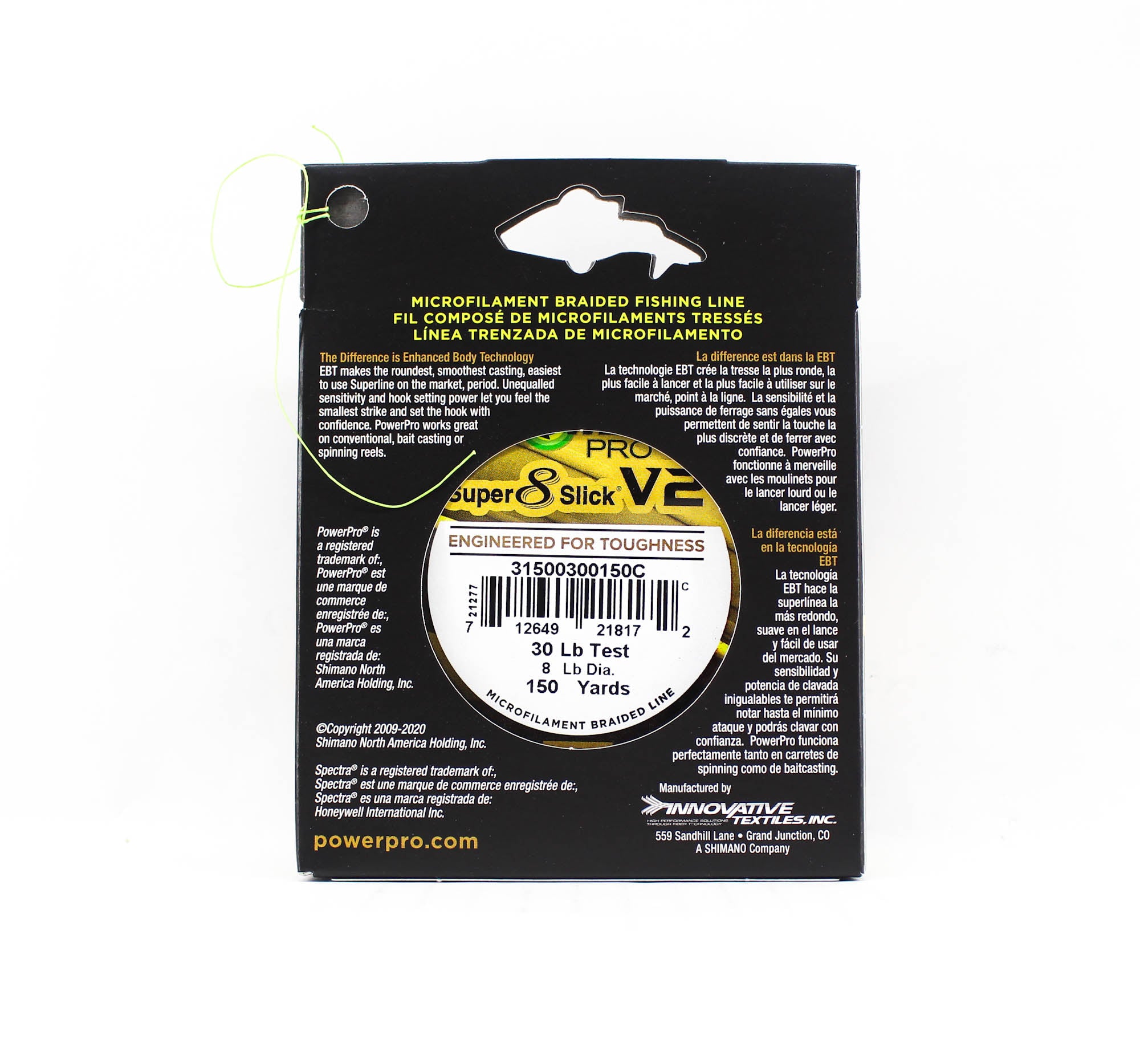 Power Pro Super 8 Slick Version 2 Spectra Line 30lb by 150yds Aqua (8172)