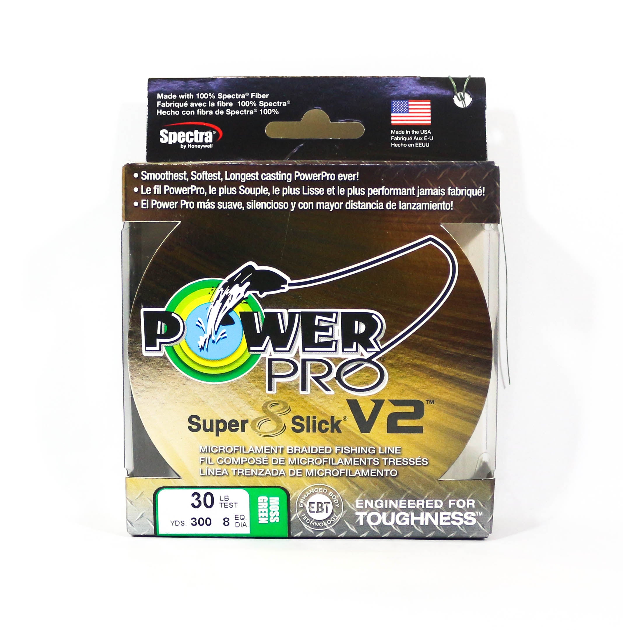 Power Pro Super 8 Slick Version 2 Spectra Line 30lb x 300yds Green (8226)