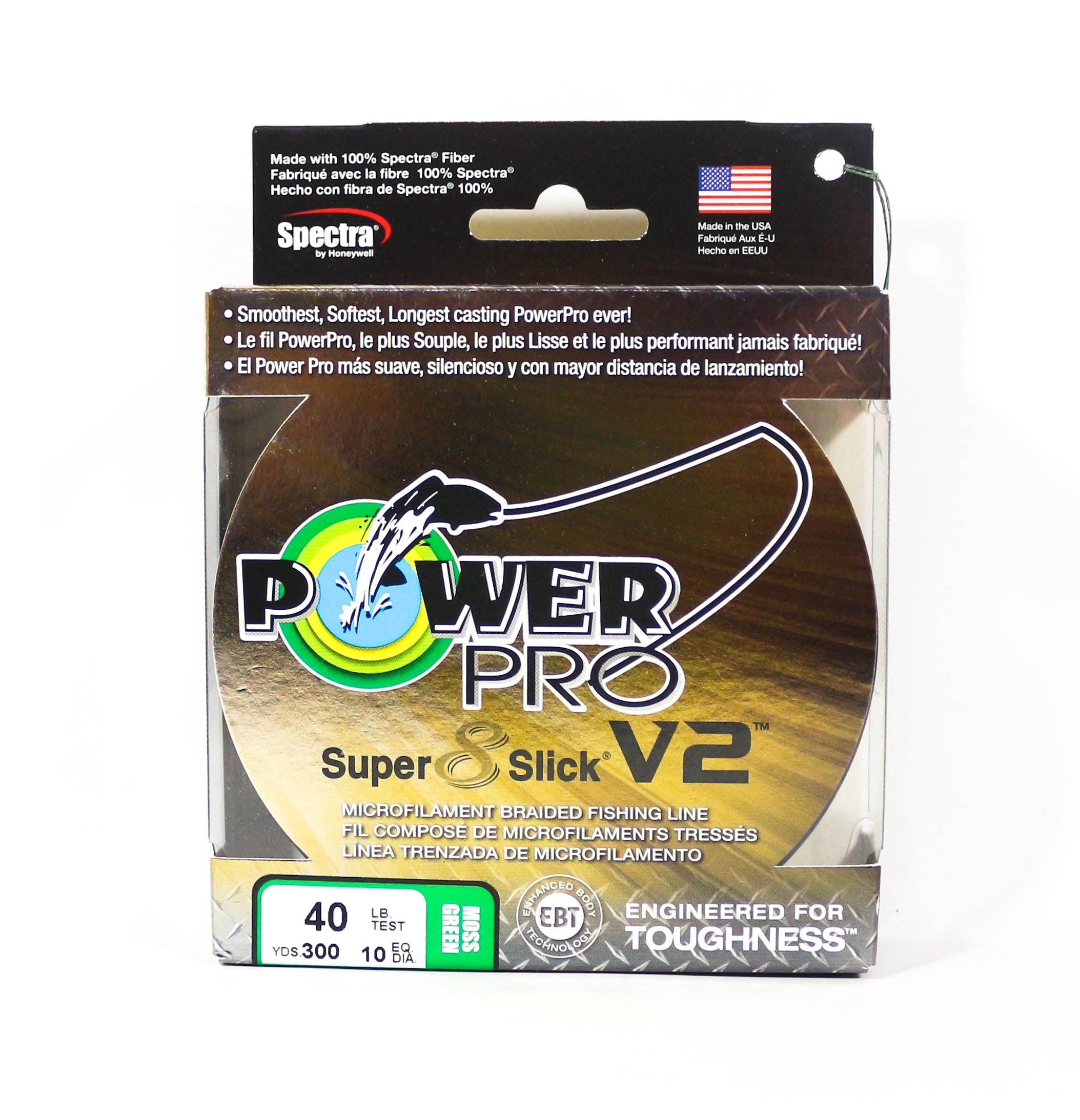 Power Pro Super 8 Slick Version 2 Spectra Line 40lb x 300yds Green (8387)