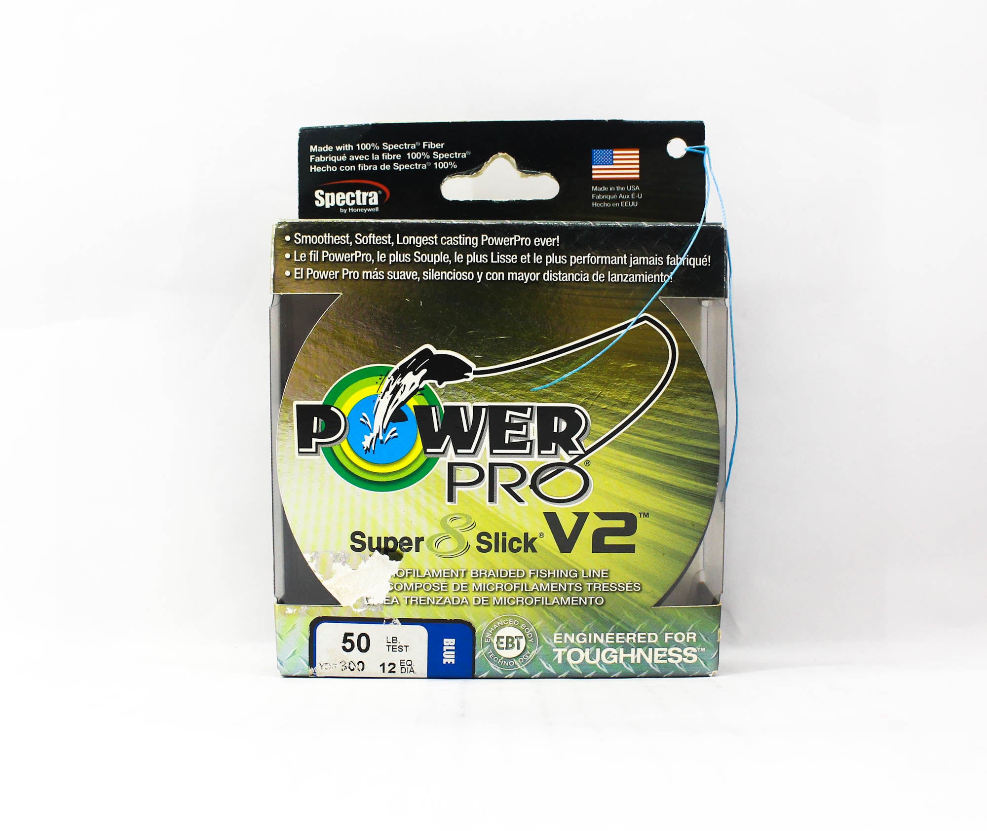 Power Pro Super 8 Slick Version 2 Spectra Line 50lb by 300yds Blue (8523)