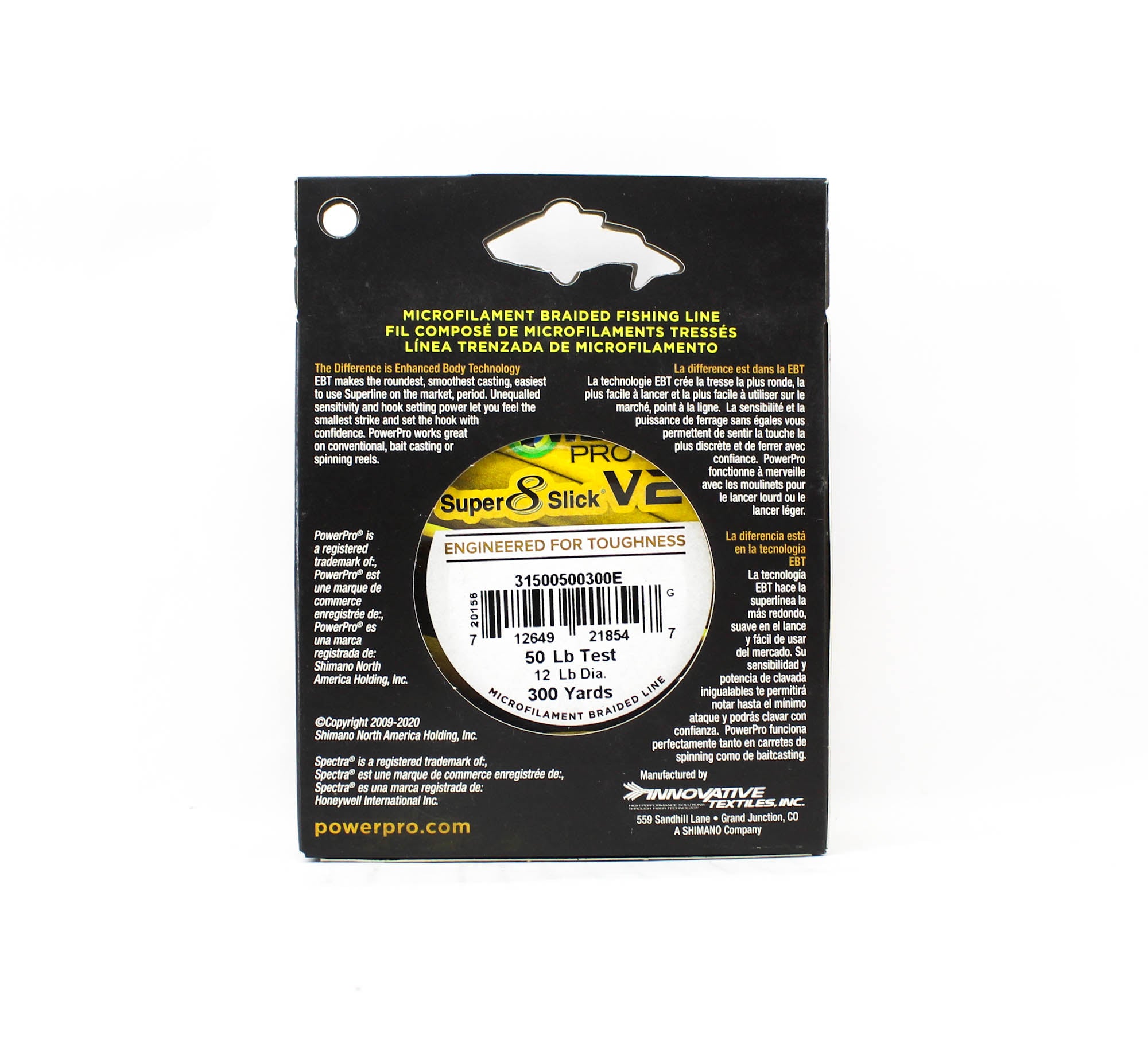 Power Pro Super 8 Slick Version 2 Spectra Line 50lb by 300yds Green (8547)