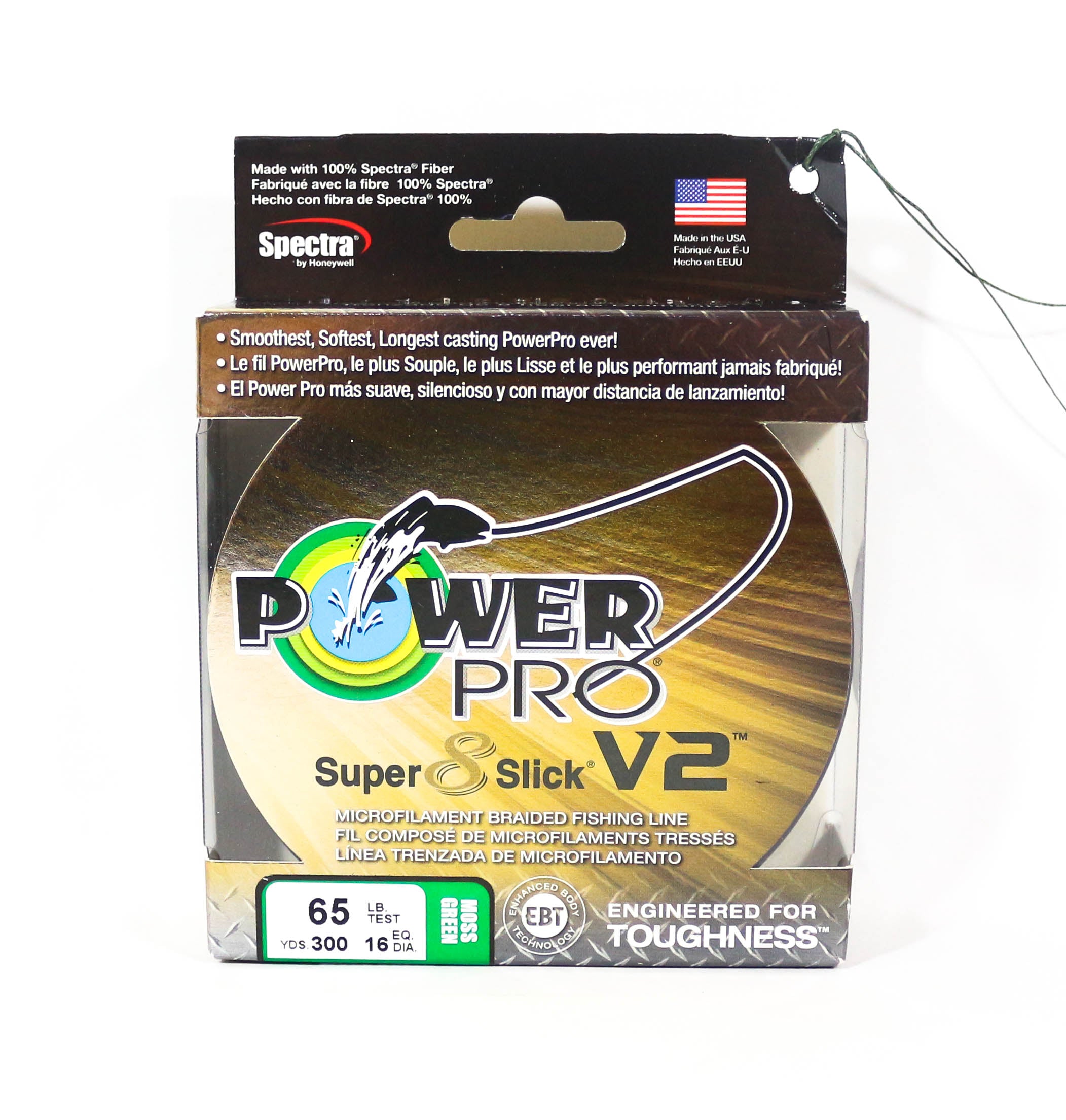 Power Pro Super 8 Slick Version 2 Spectra Line 65lb x 300yds Green (8707)