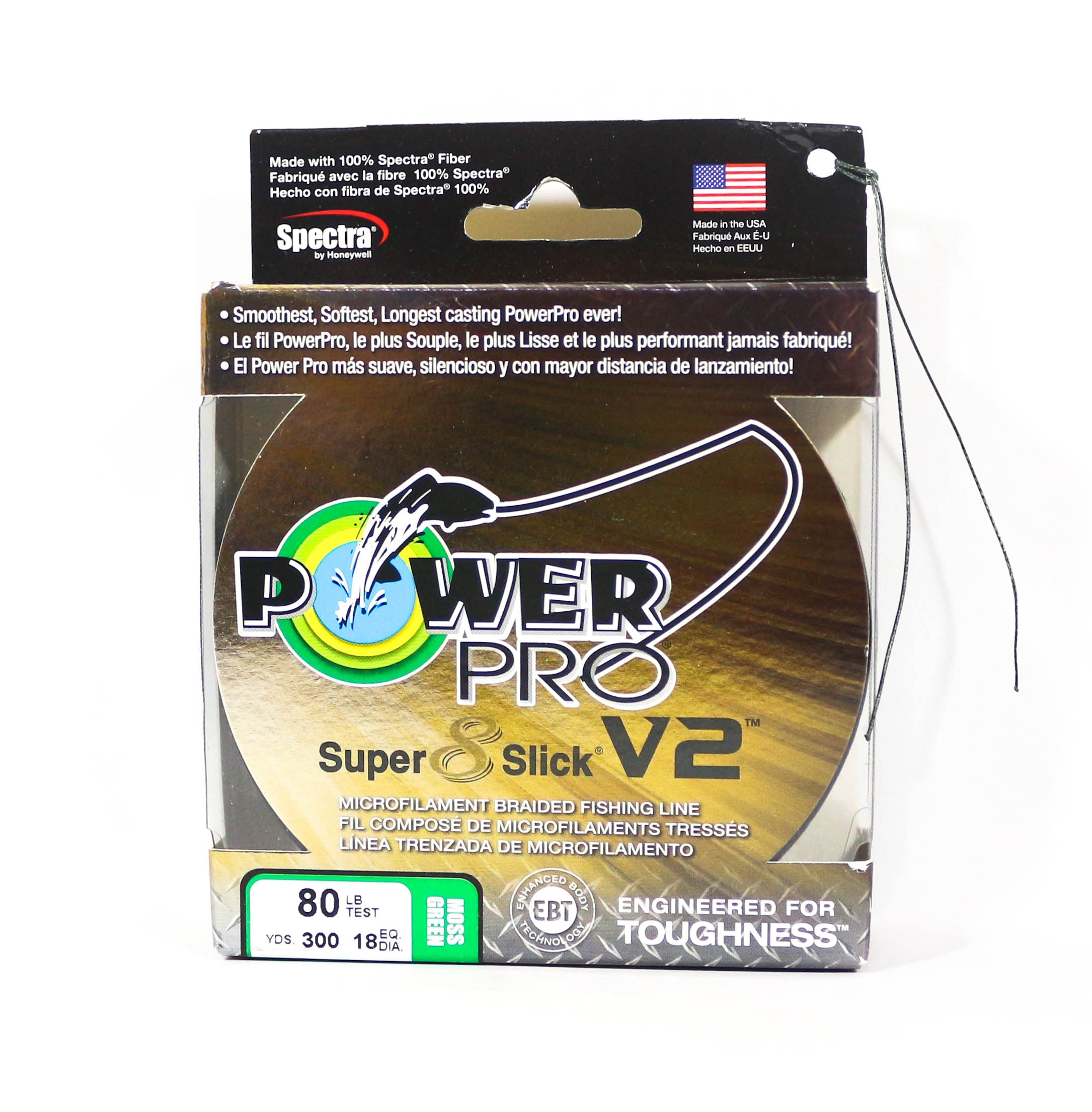Power Pro Super 8 Slick Version 2 Spectra Line 80lb x 300yds Green (8868)