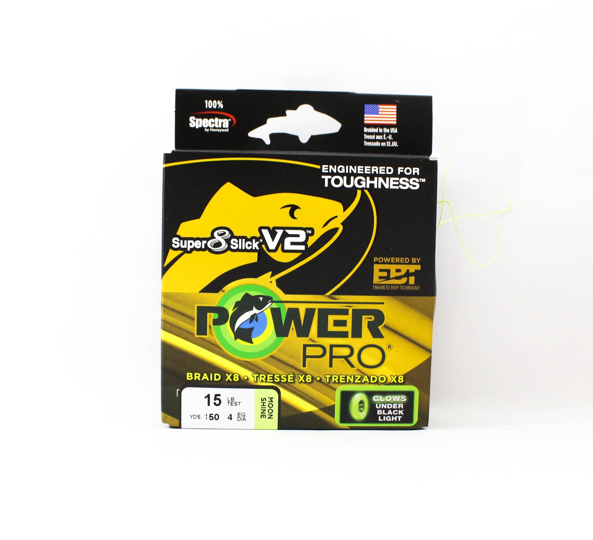 Power Pro Super 8 Slick Version 2 Spectra Line 15lbx150yd Moon Shine (0977)