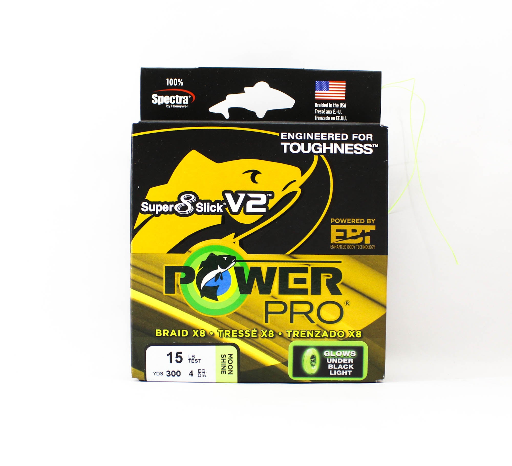Power Pro Super 8 Slick Version 2 Spectra Line 15lbx300yd Moon Shine (0984)
