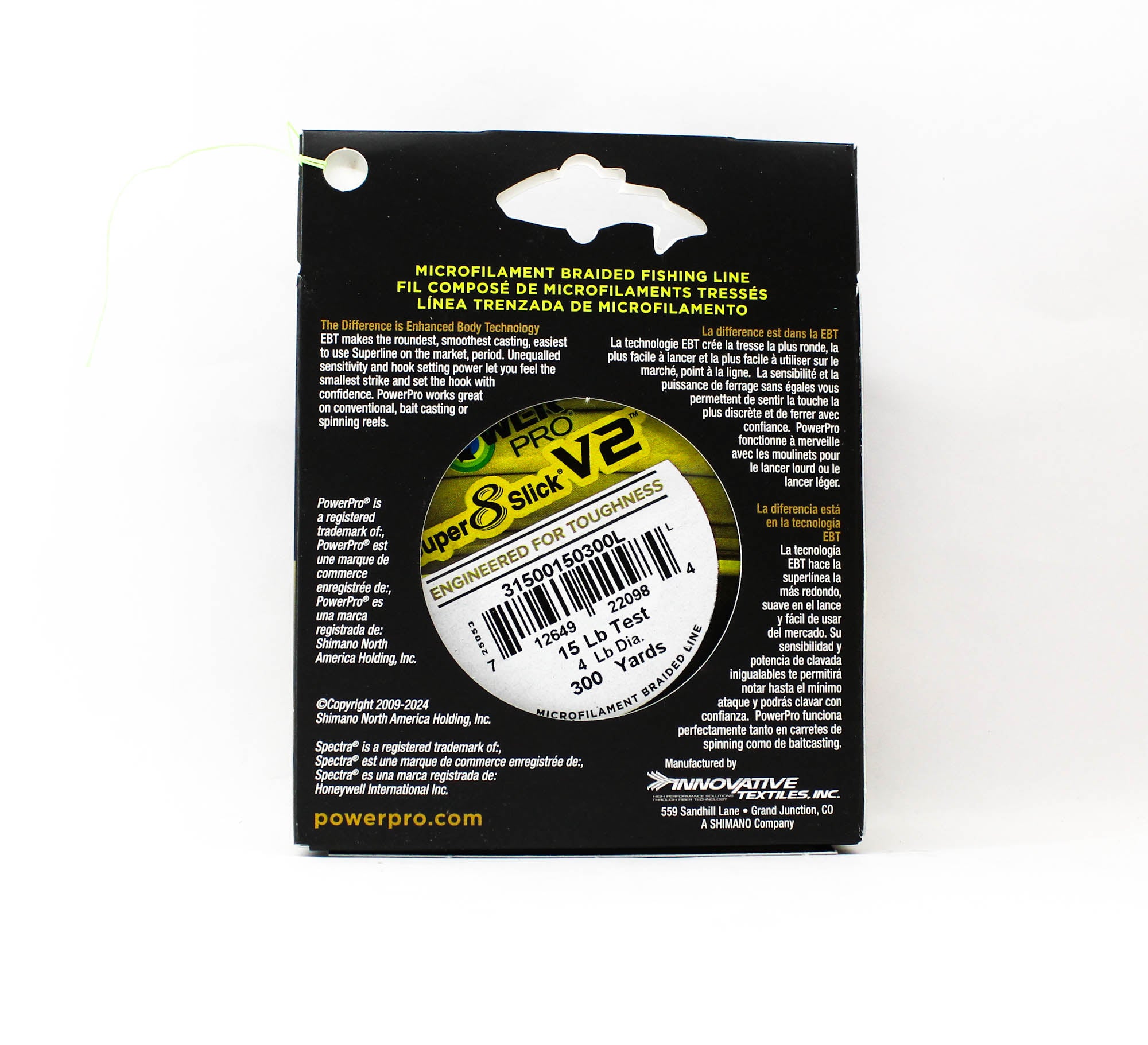 Power Pro Super 8 Slick Version 2 Spectra Line 15lbx300yd Moon Shine (0984)