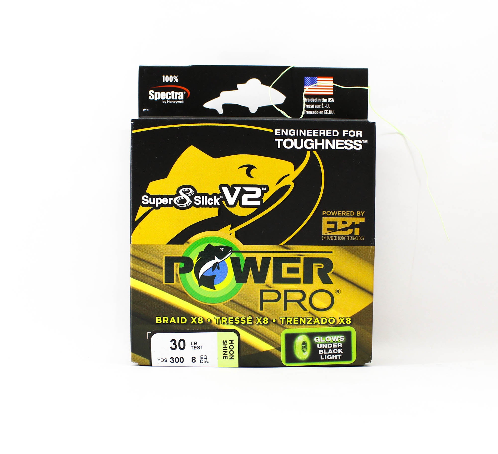 Power Pro Super 8 Slick Version 2 Spectra Line 30lbx300yd Moon Shine (1066)