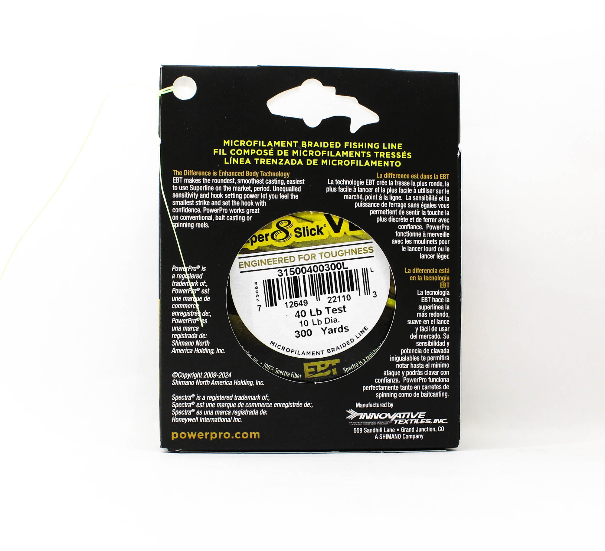 Power Pro Super 8 Slick Version 2 Spectra Line 40lbx300yd Moon Shine (1103)