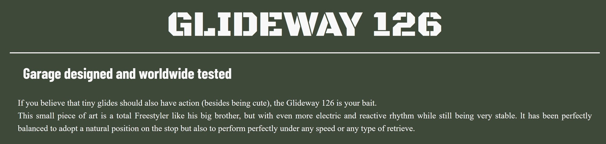 Glideway 126 Swimbait Floating Lure Halley (3432)