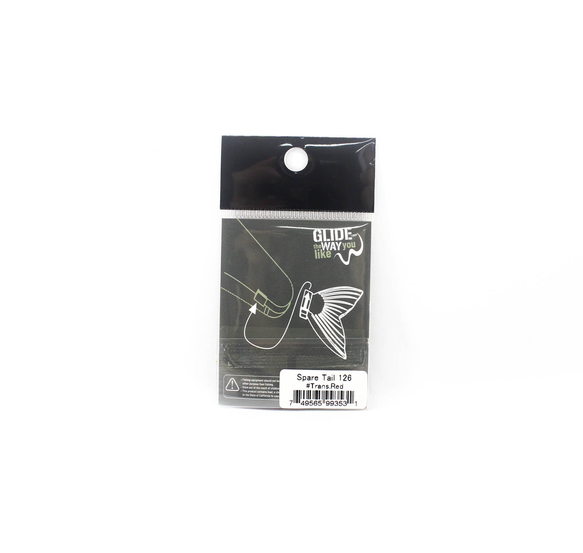 Glideway 126 Swimbait Spare Tail Trans Red (3531)