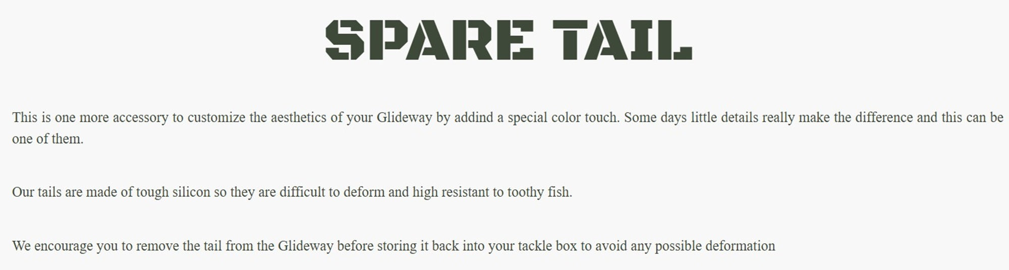 Glideway 126 Swimbait Spare Tail Trans Red (3531)