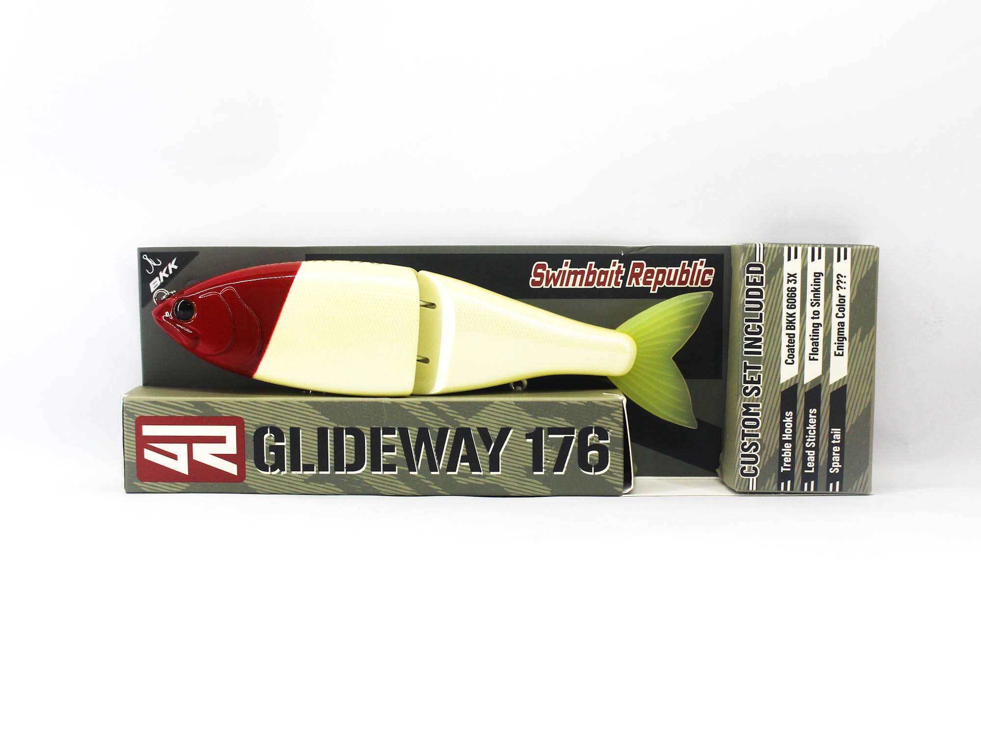 Glideway 176 Swimbait Floating Lure Red Head (3722)