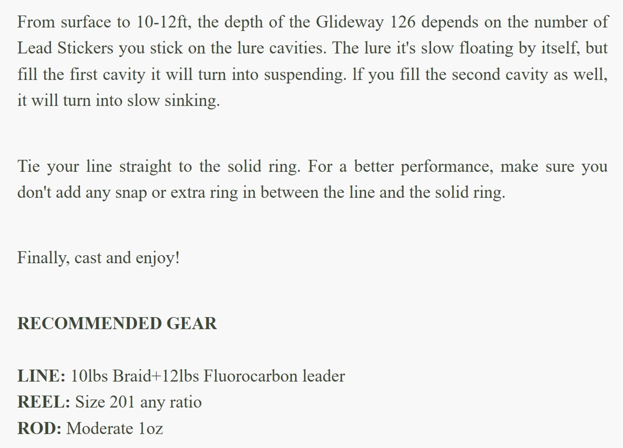 Glideway 126 Swimbait Floating Lure Eo Carp (3746)