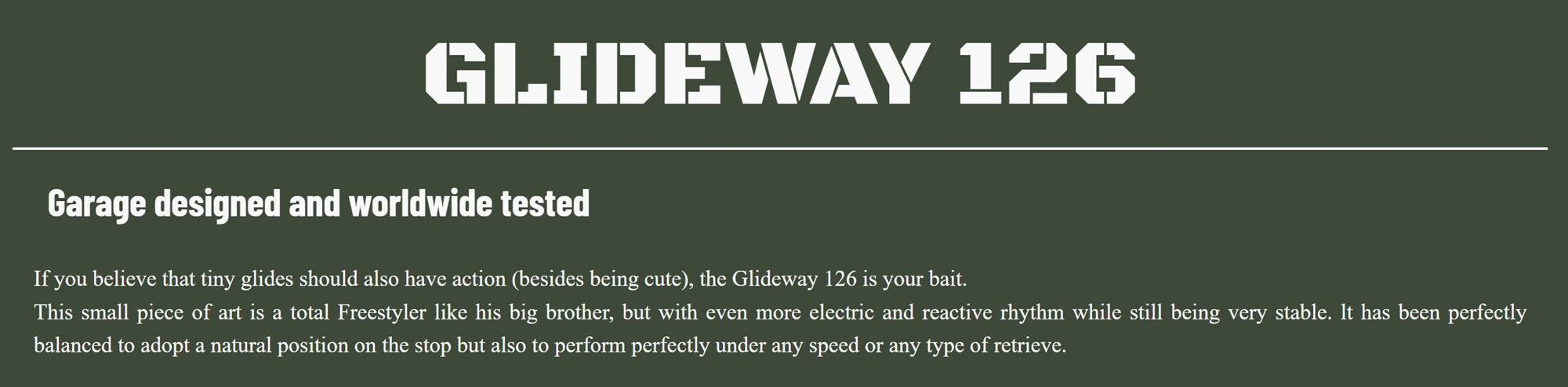 Glideway 126 Swimbait Floating Lure Eo Trout (3753)