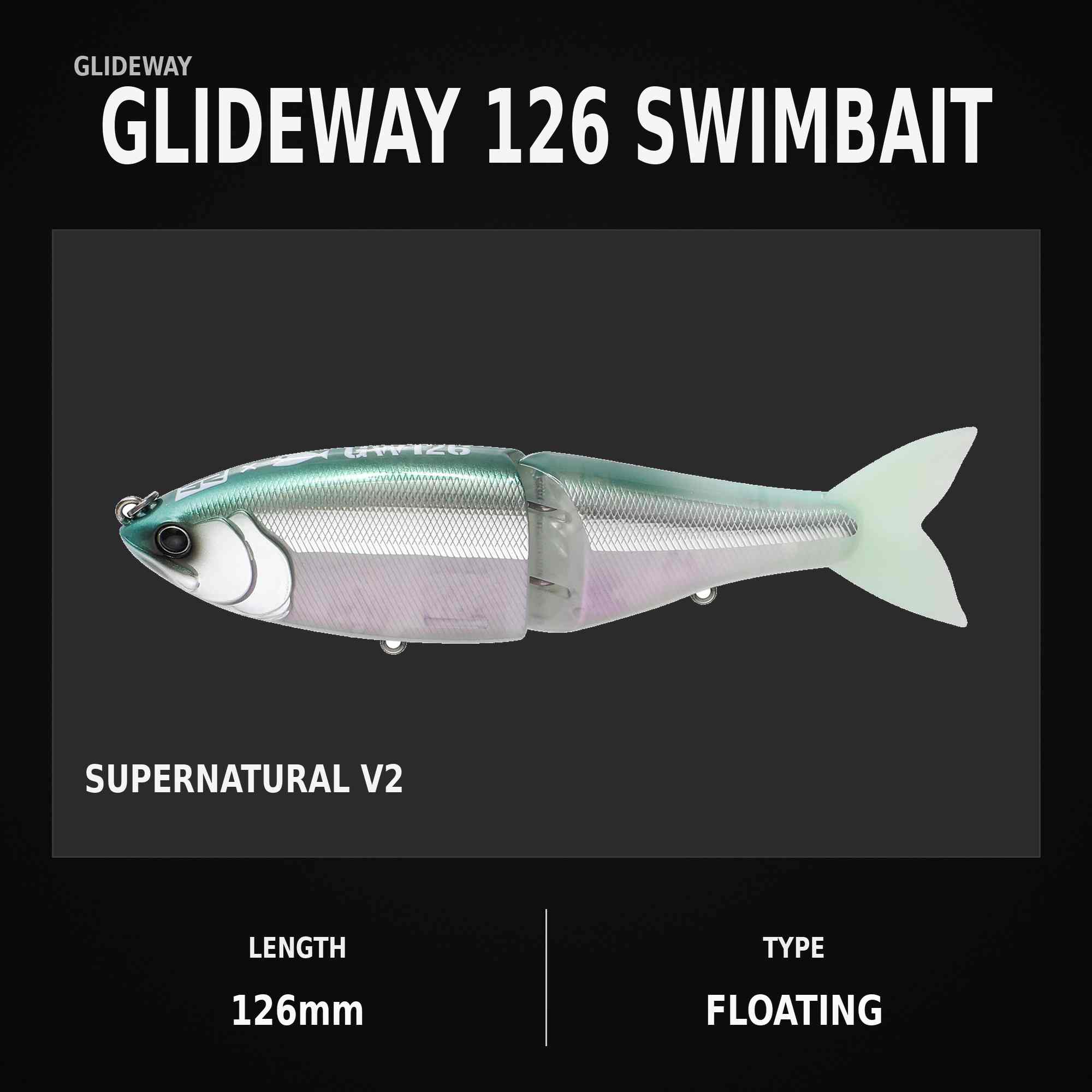 Glideway 126 Swimbait Floating Lure Supernatural V2 (3807)