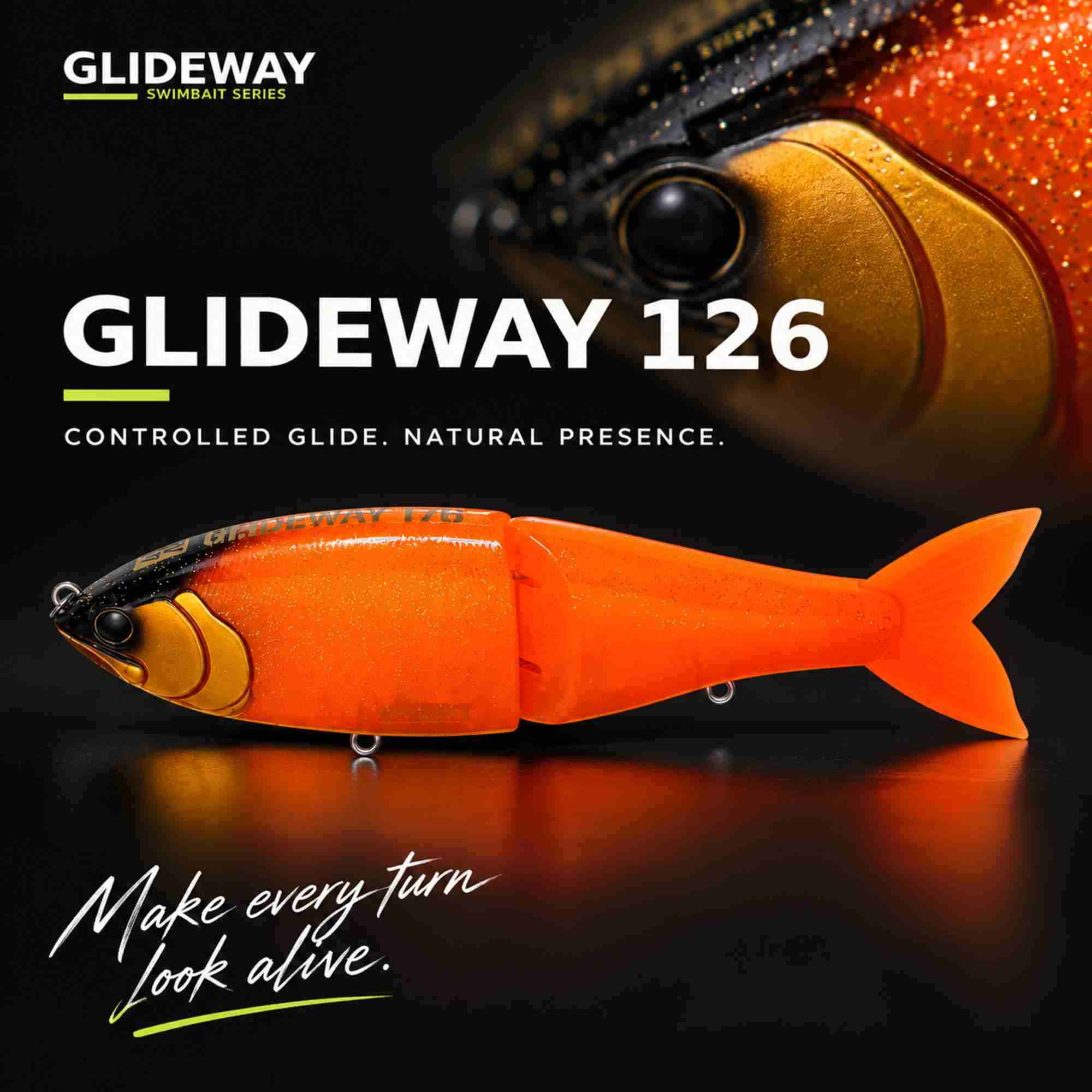 Glideway 126 Swimbait Floating Lure Sunset (3838)