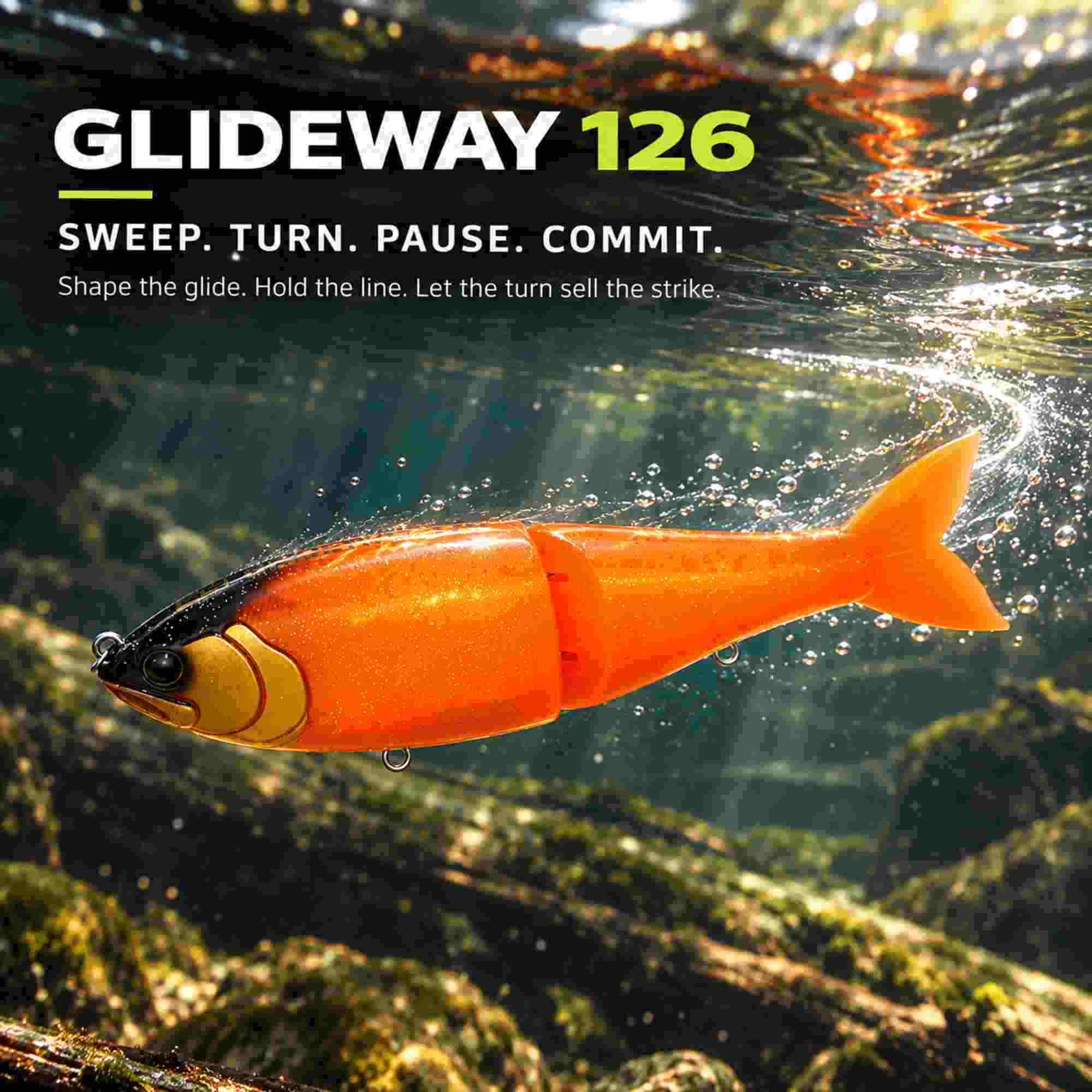 Glideway 126 Swimbait Floating Lure Sunset (3838)