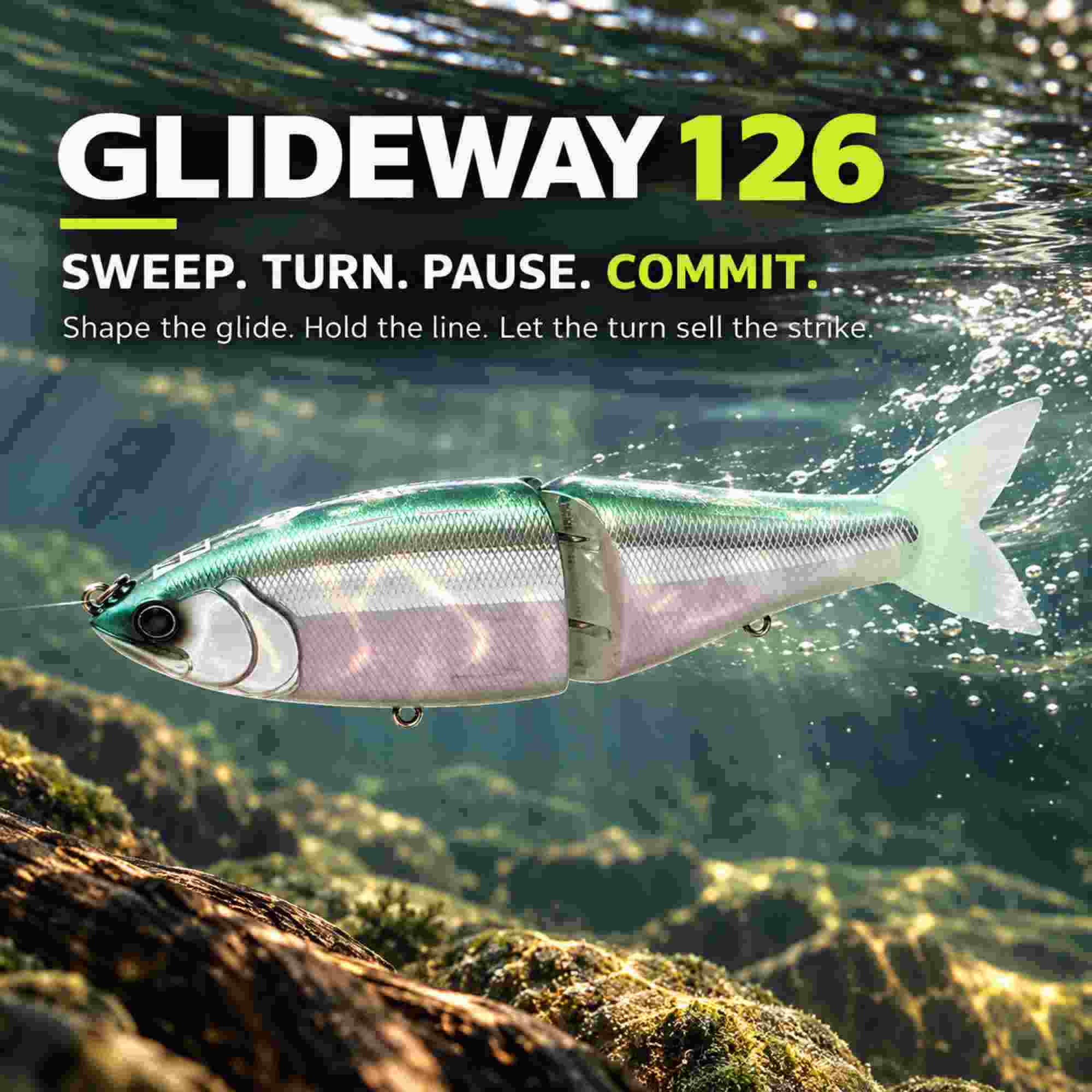 Glideway 126 Swimbait Floating Lure Aurora Shad (3852)