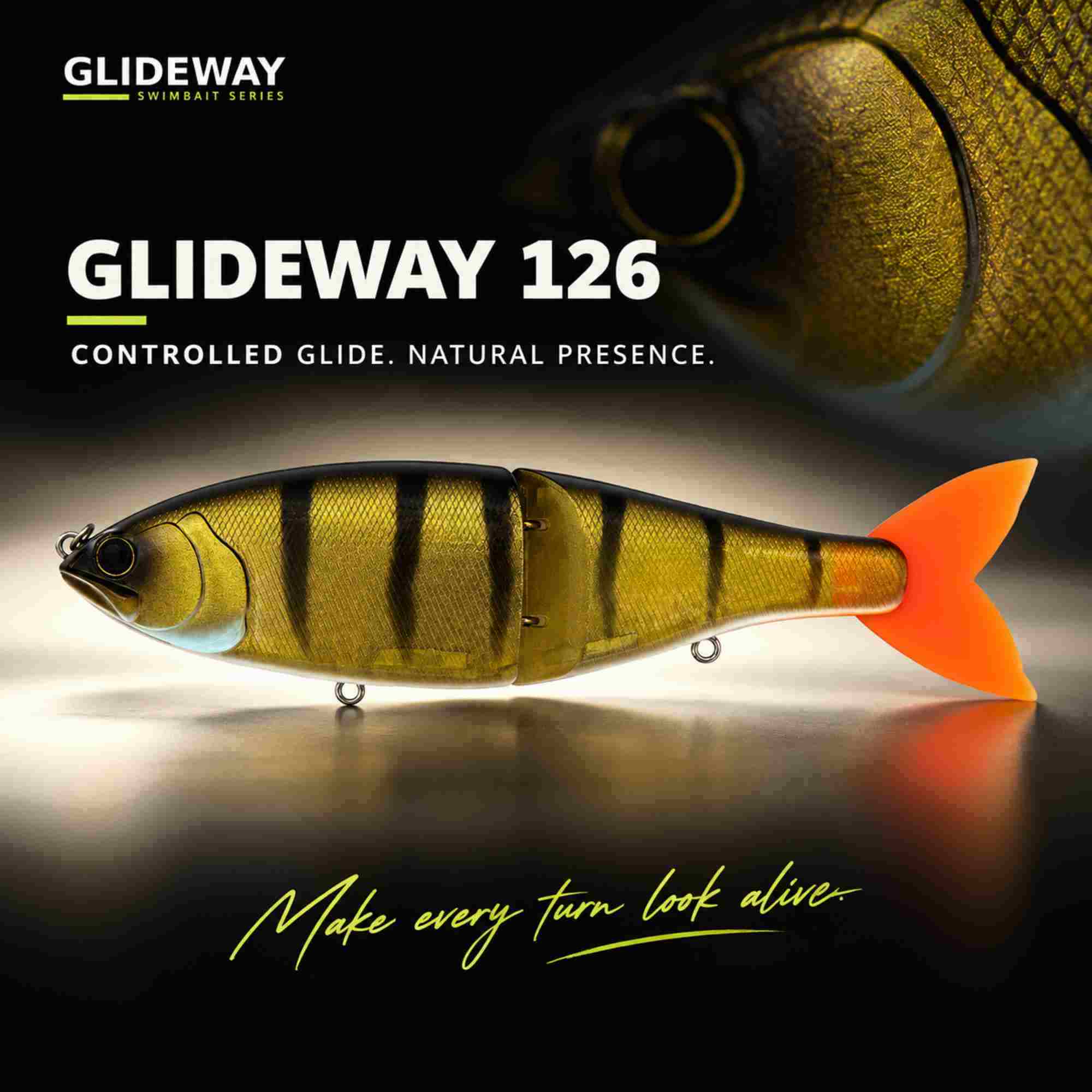Glideway 126 Swimbait Floating Lure Gold Ship (3876)