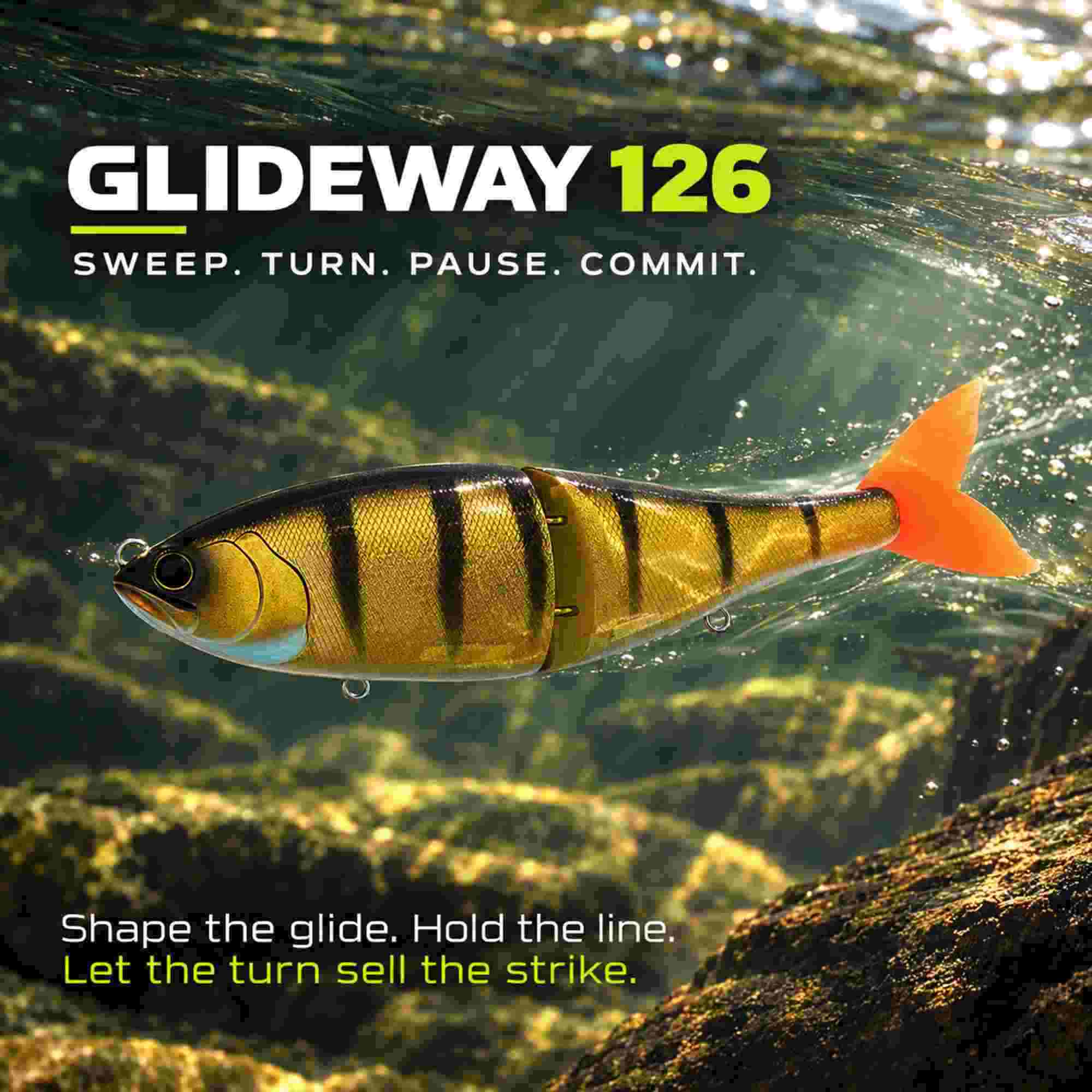 Glideway 126 Swimbait Floating Lure Gold Ship (3876)