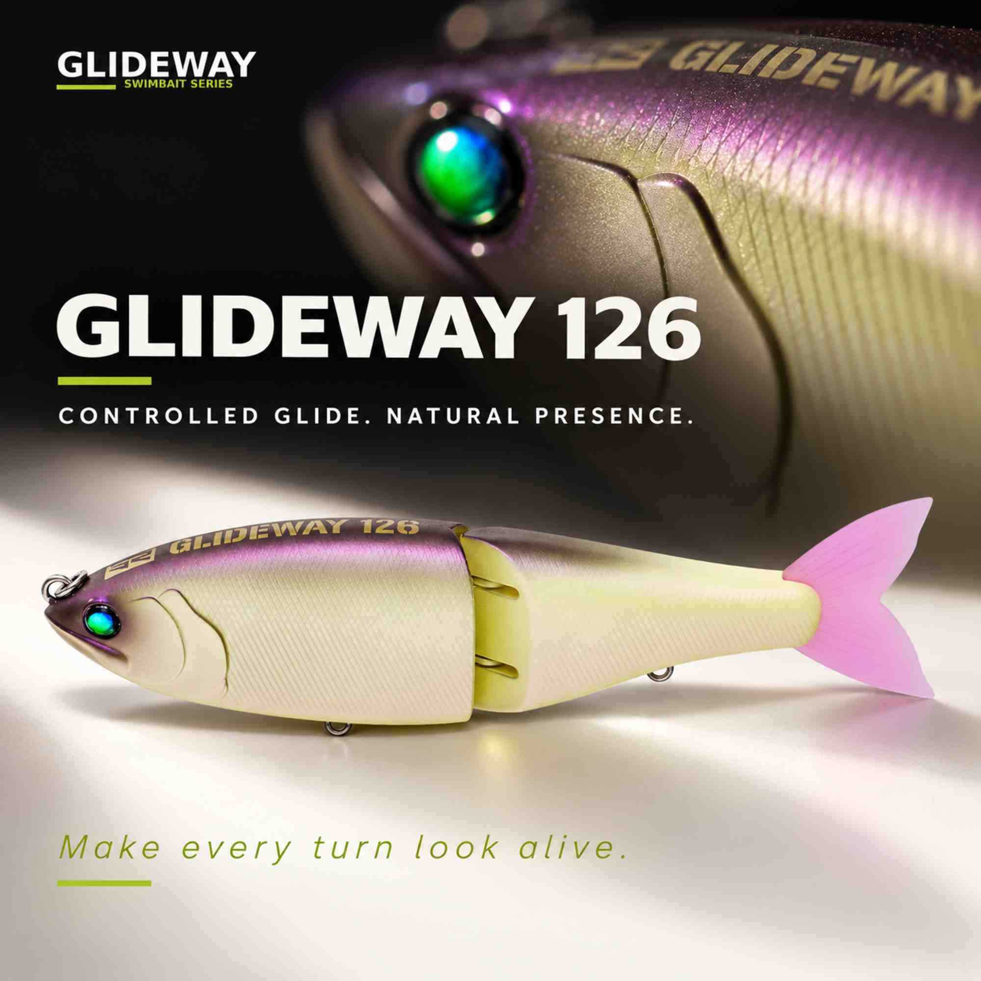 Glideway 126 Swimbait Floating Lure Moon Walker (3968)