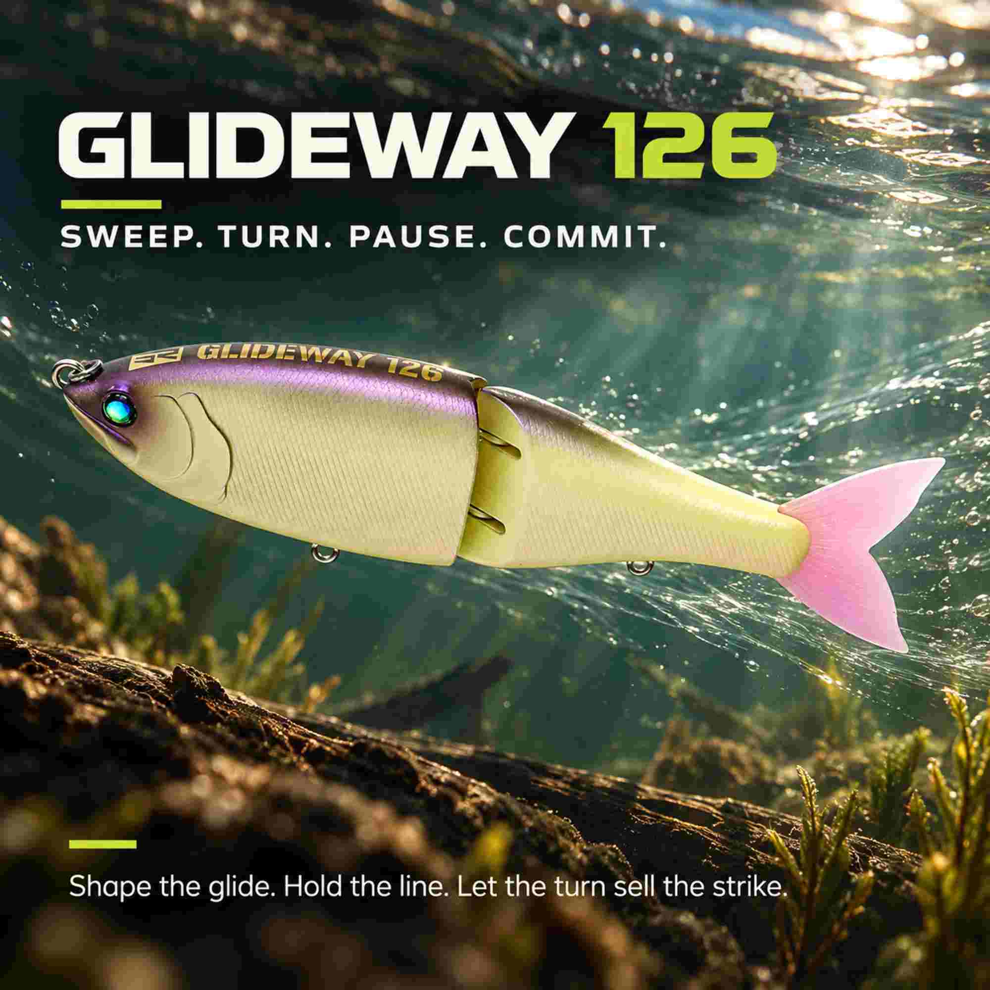 Glideway 126 Swimbait Floating Lure Moon Walker (3968)