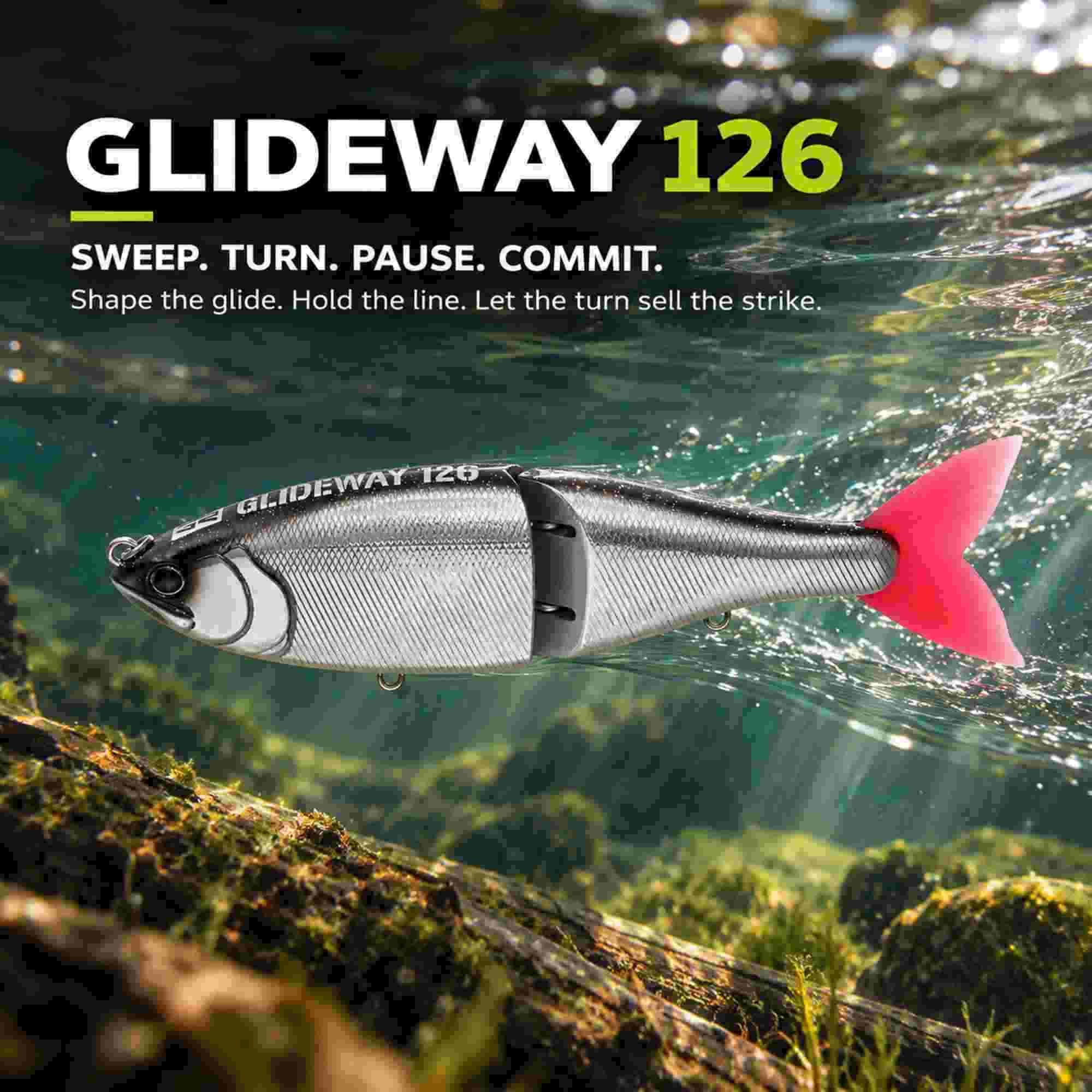 Glideway 126 Swimbait Floating Lure Galaxy Mirror (3975)