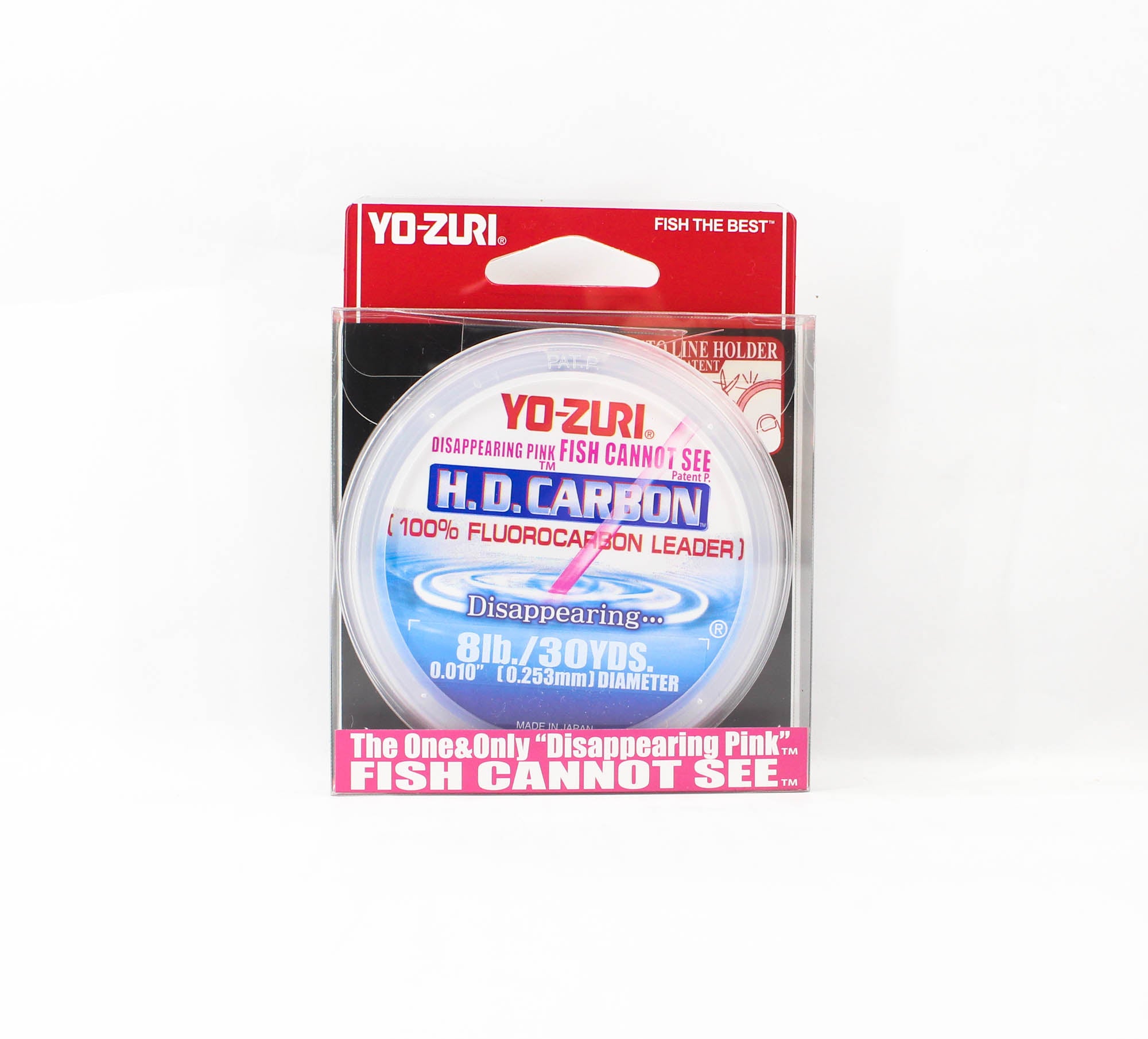 Yo Zuri H.D Carbon Fluorocarbon Pink 100% 30 yds 8 lb R885-DP (1334)