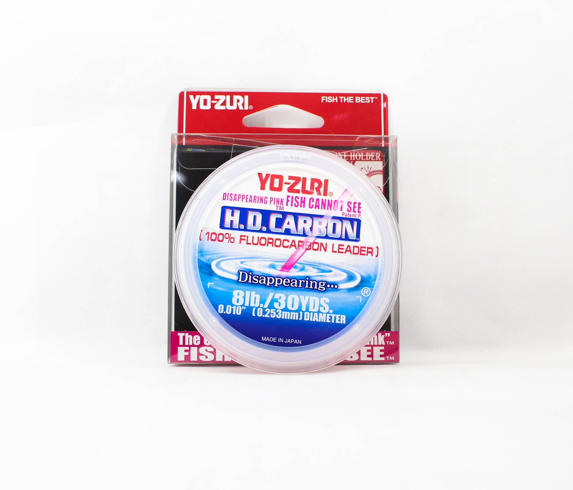 Yo Zuri H.D Carbon Fluorocarbon Pink 100% 30 yds 8 lb R885-DP (1334)