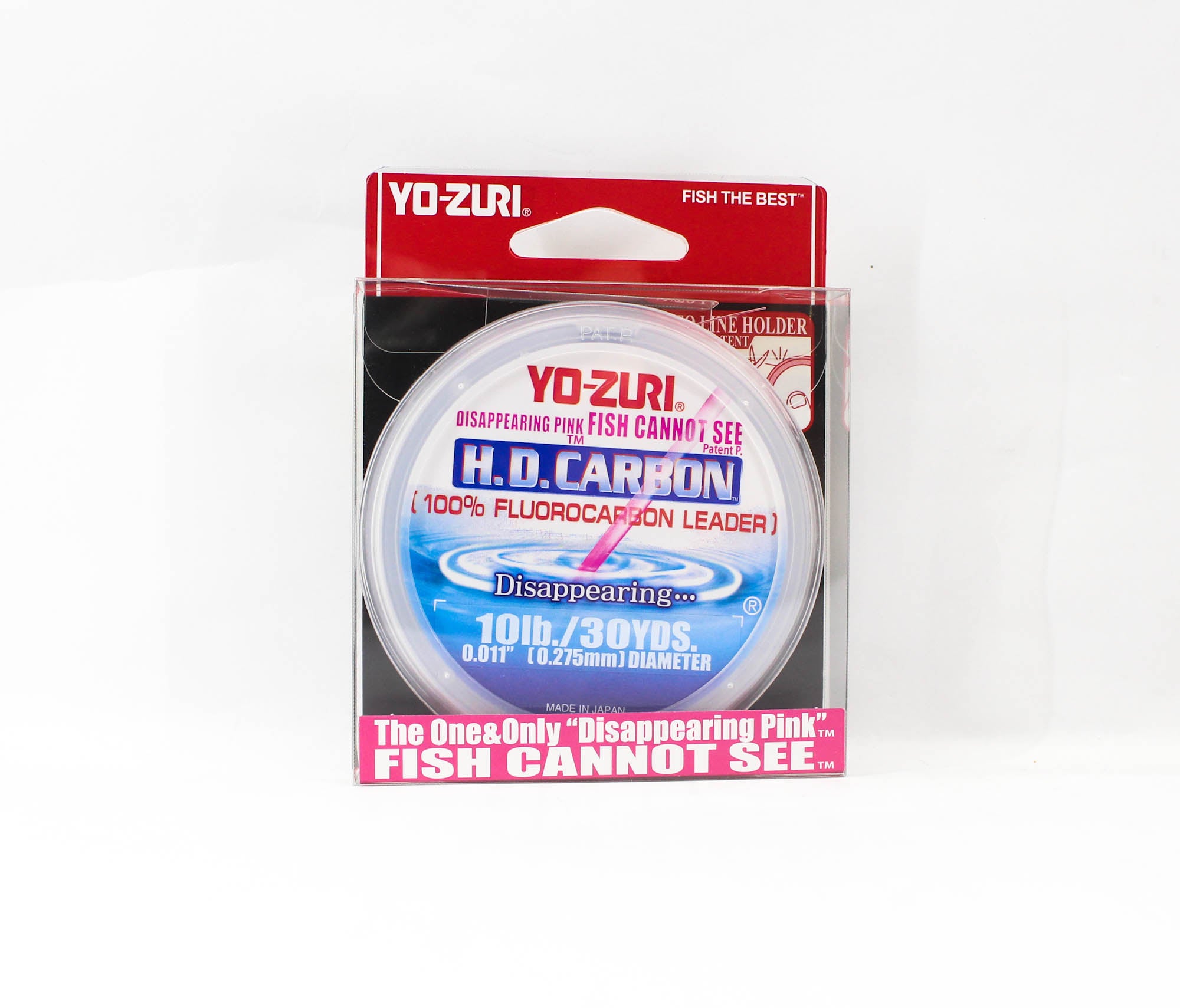Yo Zuri H.D Carbon Fluorocarbon Pink 100% 30 yds 10 lb R886-DP (1341)