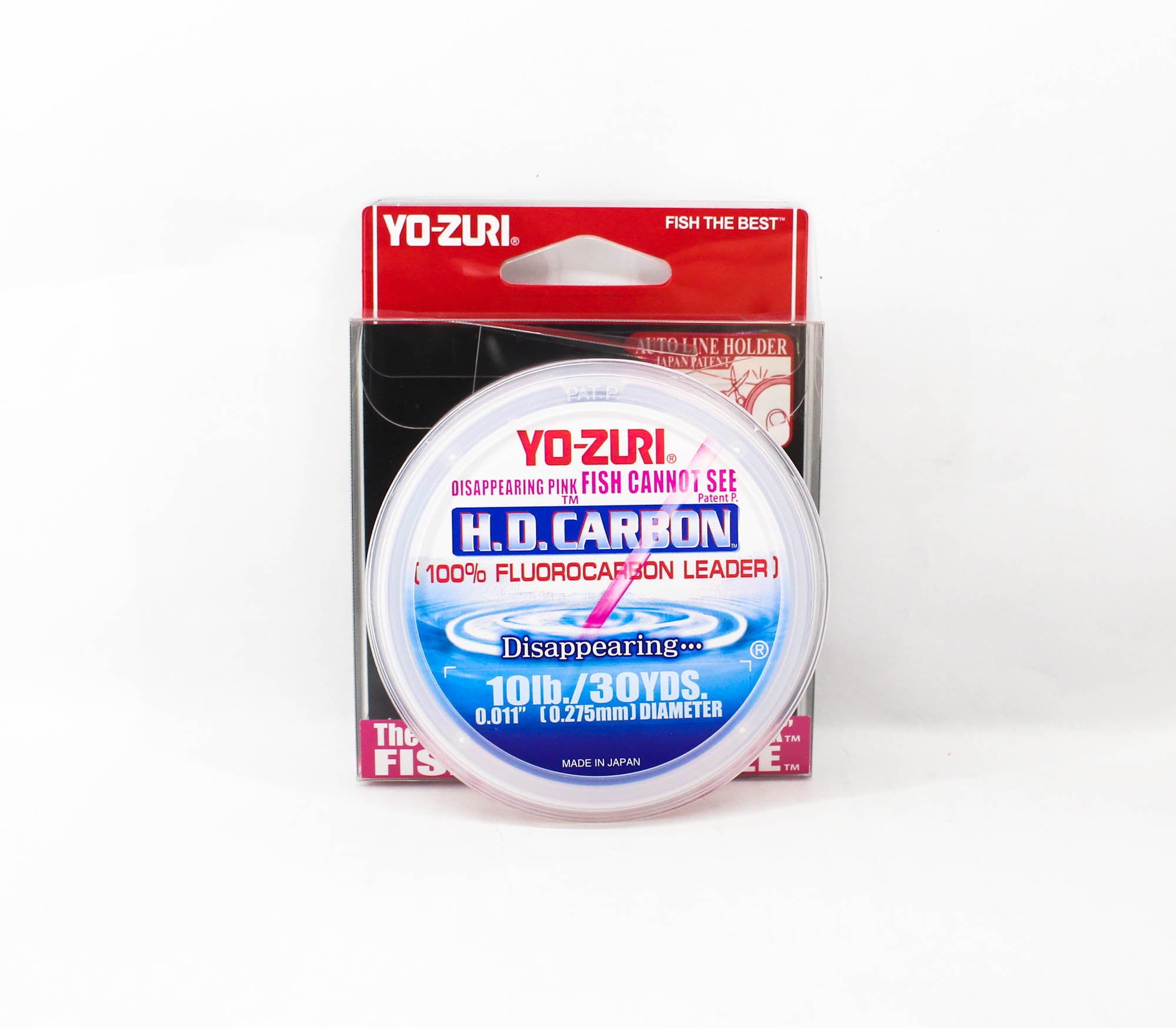 Yo Zuri H.D Carbon Fluorocarbon Pink 100% 30 yds 10 lb R886-DP (1341)