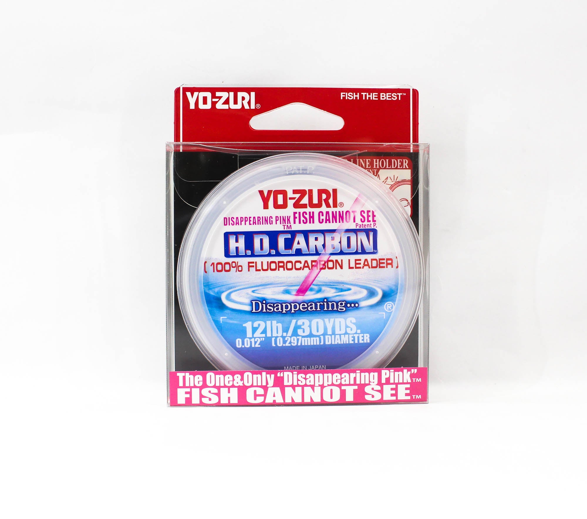 Yo Zuri H.D Carbon Fluorocarbon Pink 100% 30 yds 12 lb R887-DP (1358)