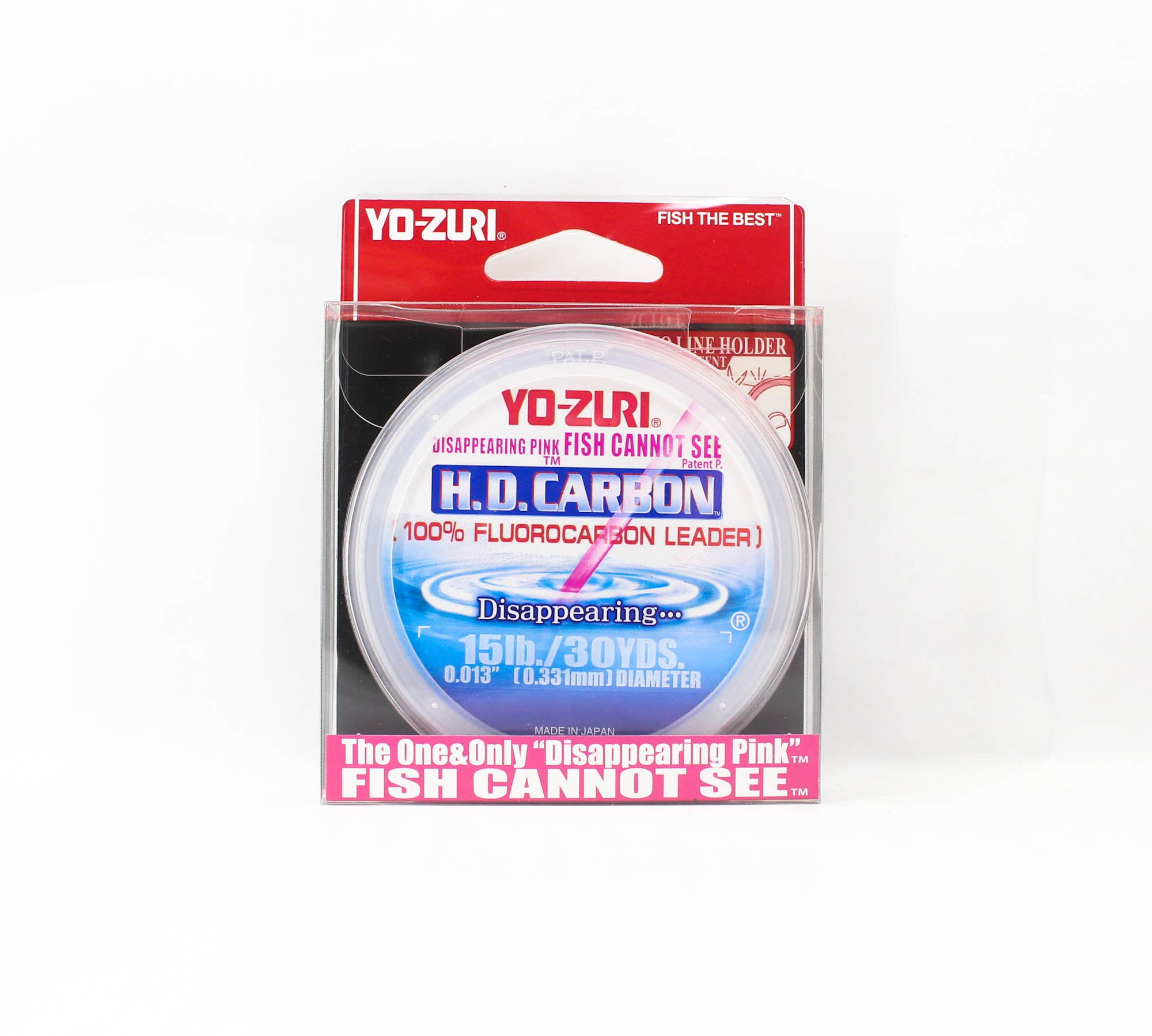 Yo Zuri H.D Carbon Fluorocarbon Pink 100% 30 yds 15 lb R888-DP (1365)