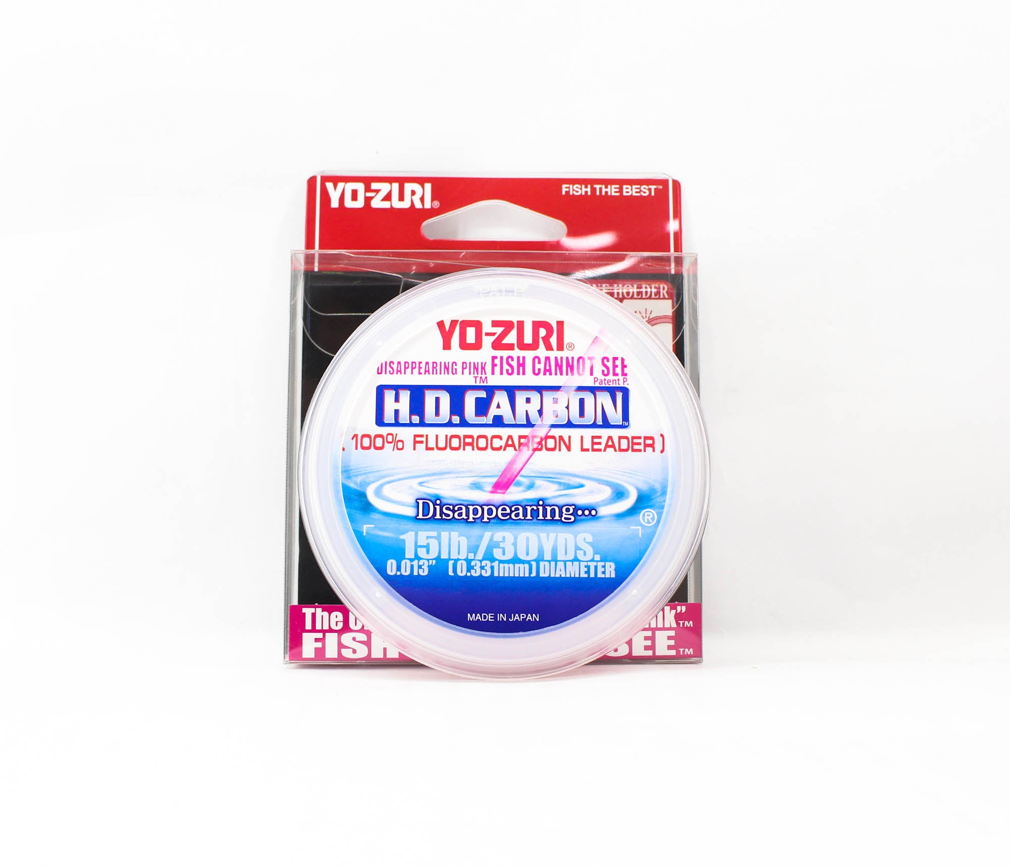 Yo Zuri H.D Carbon Fluorocarbon Pink 100% 30 yds 15 lb R888-DP (1365)
