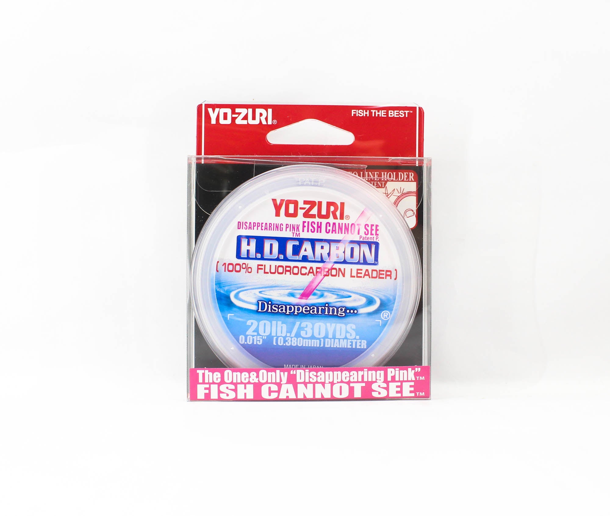 Yo Zuri H.D Carbon Fluorocarbon Pink 100% 30 yds 20 lb R889-DP (1372)