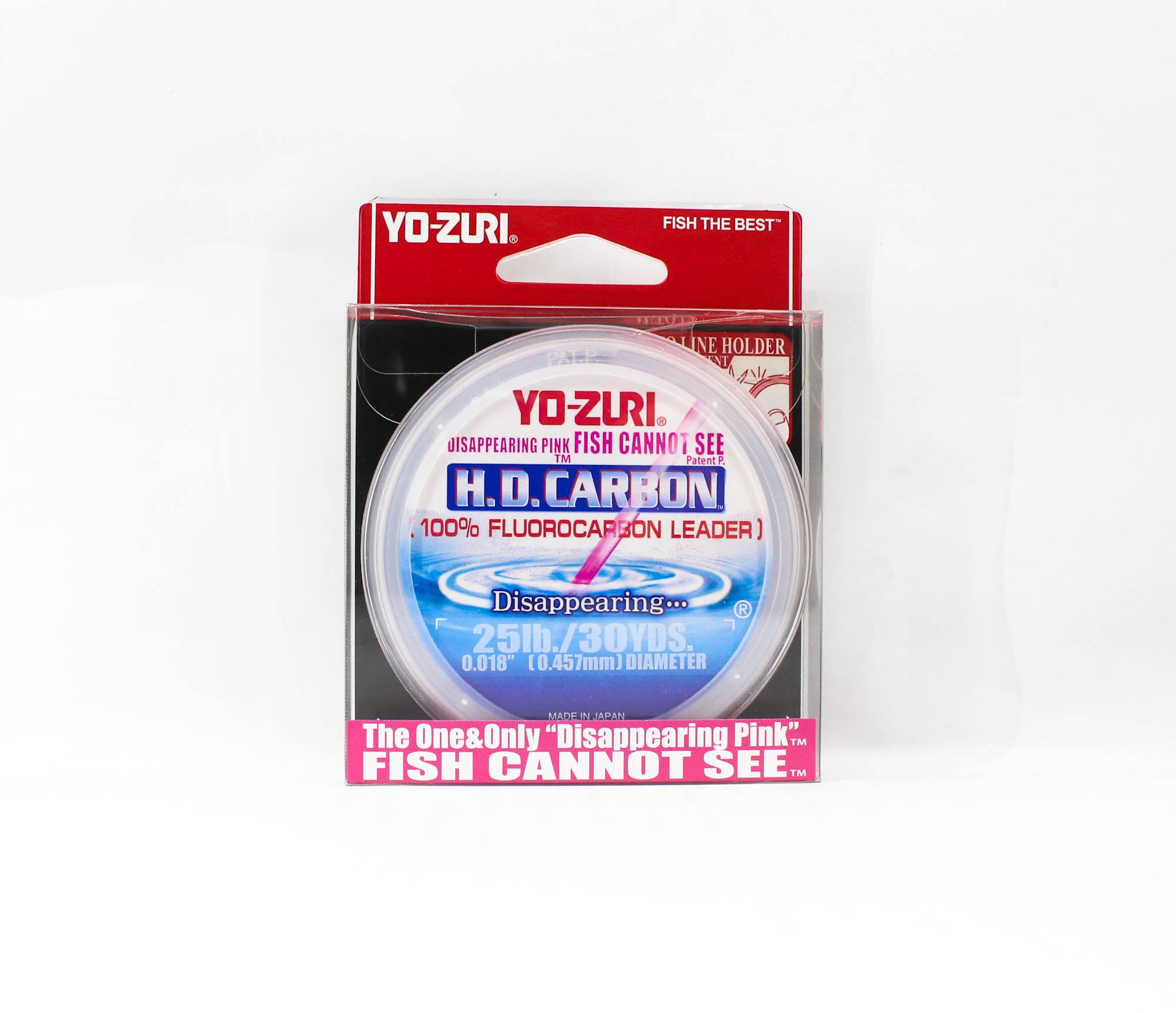 Yo Zuri H.D Carbon Fluorocarbon Pink 100% 30 yds 25 lb R890-DP (1389)