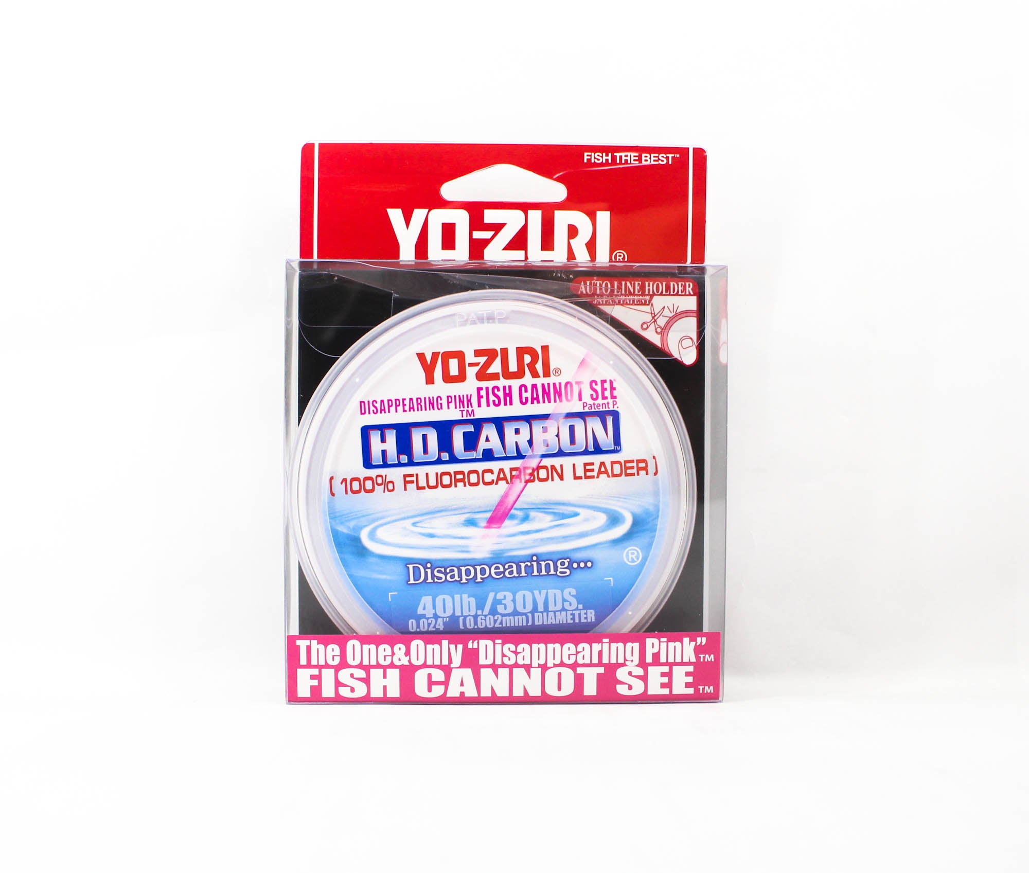Yo Zuri H.D Carbon Fluorocarbon Pink 100% 30 yds 40 lb R892-DP (1402)
